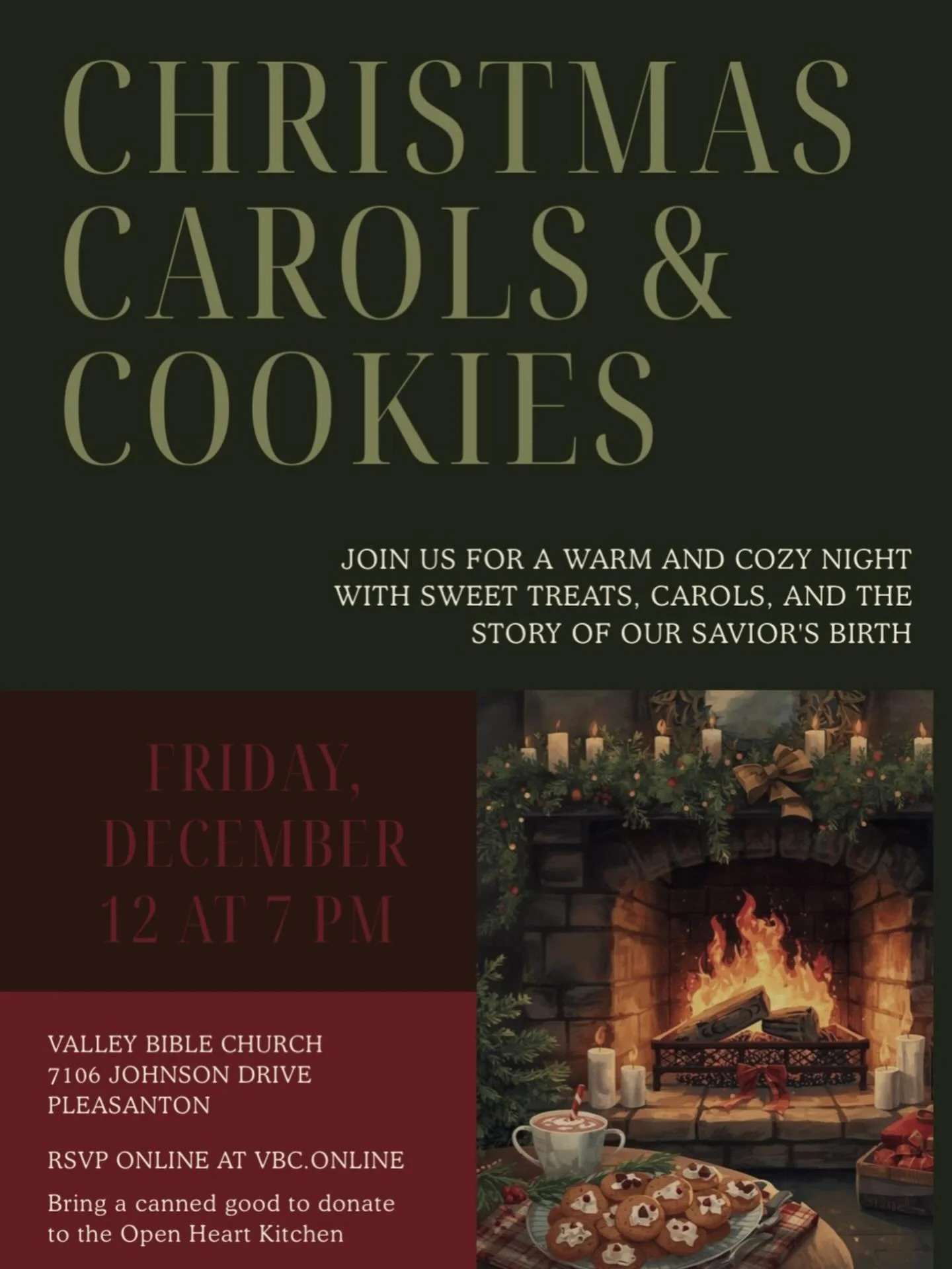 VBC Ladies! Don&rsquo;t forget to RSVP for our Christmas Carols and Cookies event this Friday!