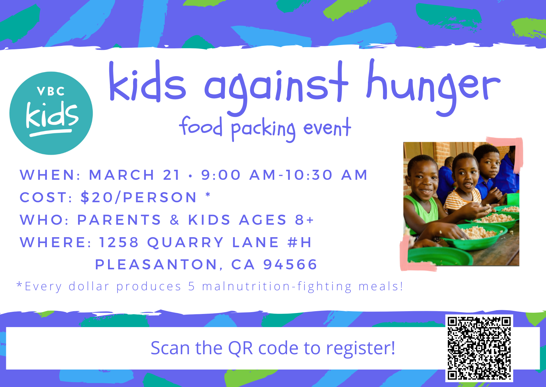 VBC Kids Against Hunger Packing Event