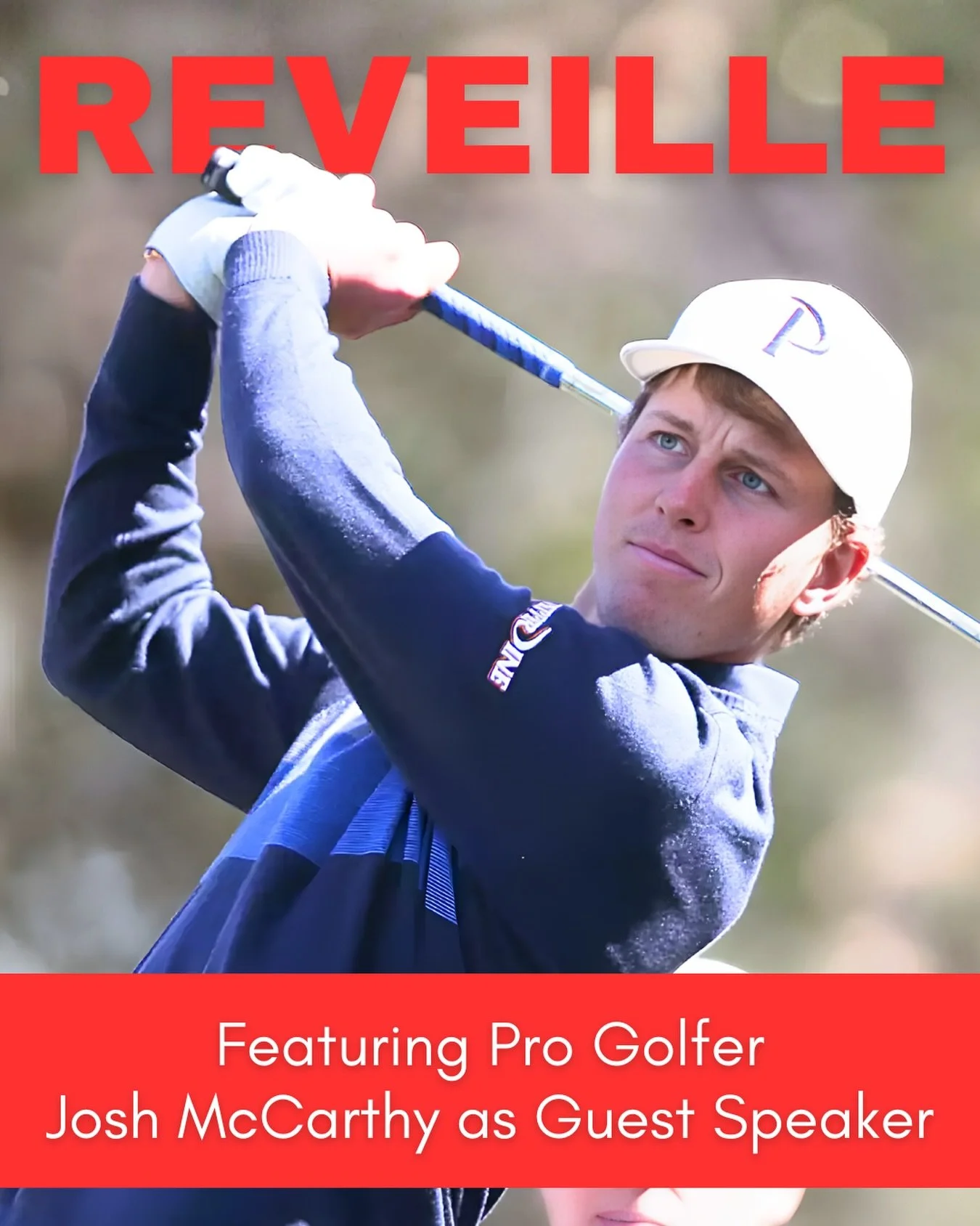 Join us TOMORROW at 6AM for Men&rsquo;s Reveille with Pro Golfer @joshmccarthy17 as our guest speaker!
