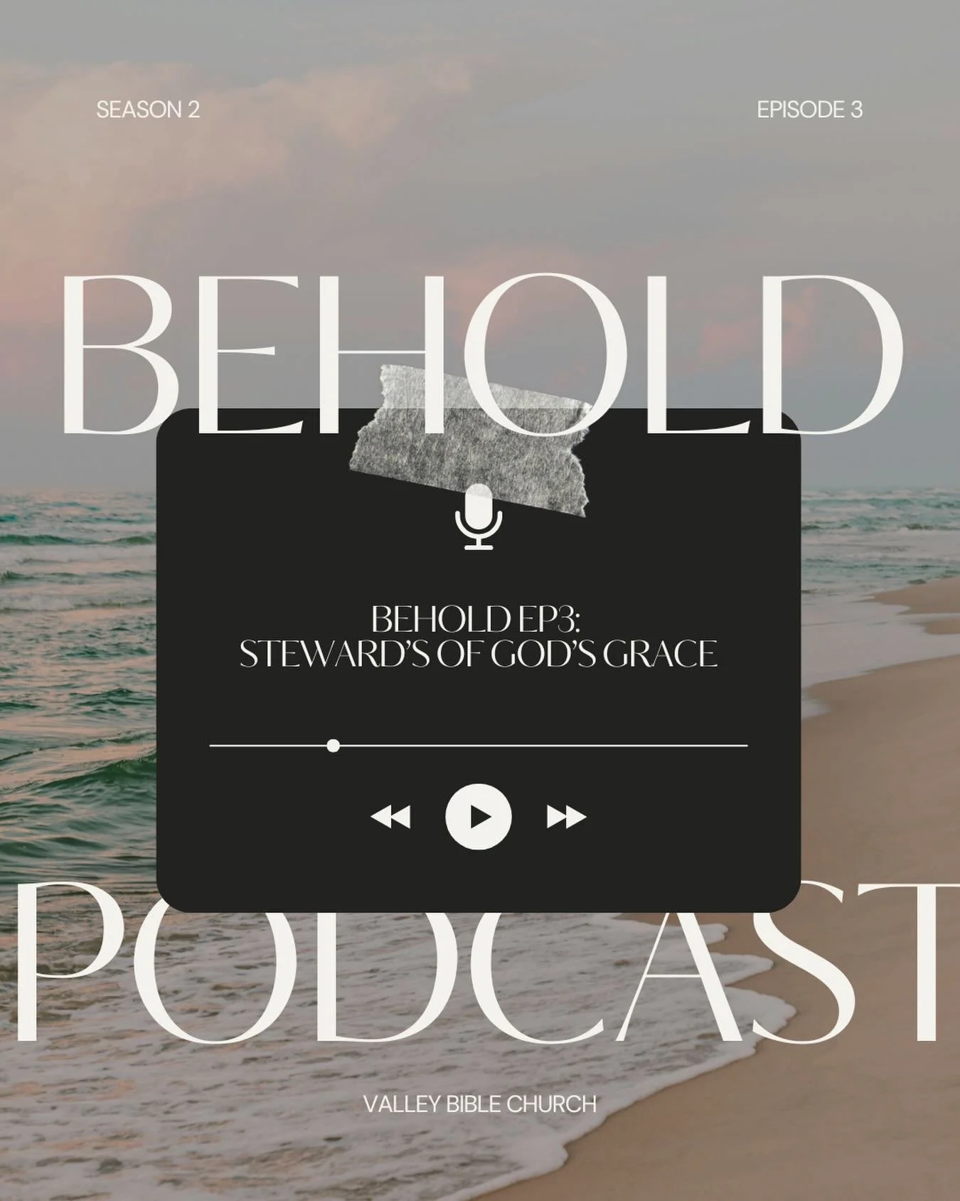 Have you listened to the Behold Podcast yet? Join us each week as we discuss Sunday&rsquo;s teaching and dive into how to apply biblical truths in our busy lives. Link in bio!