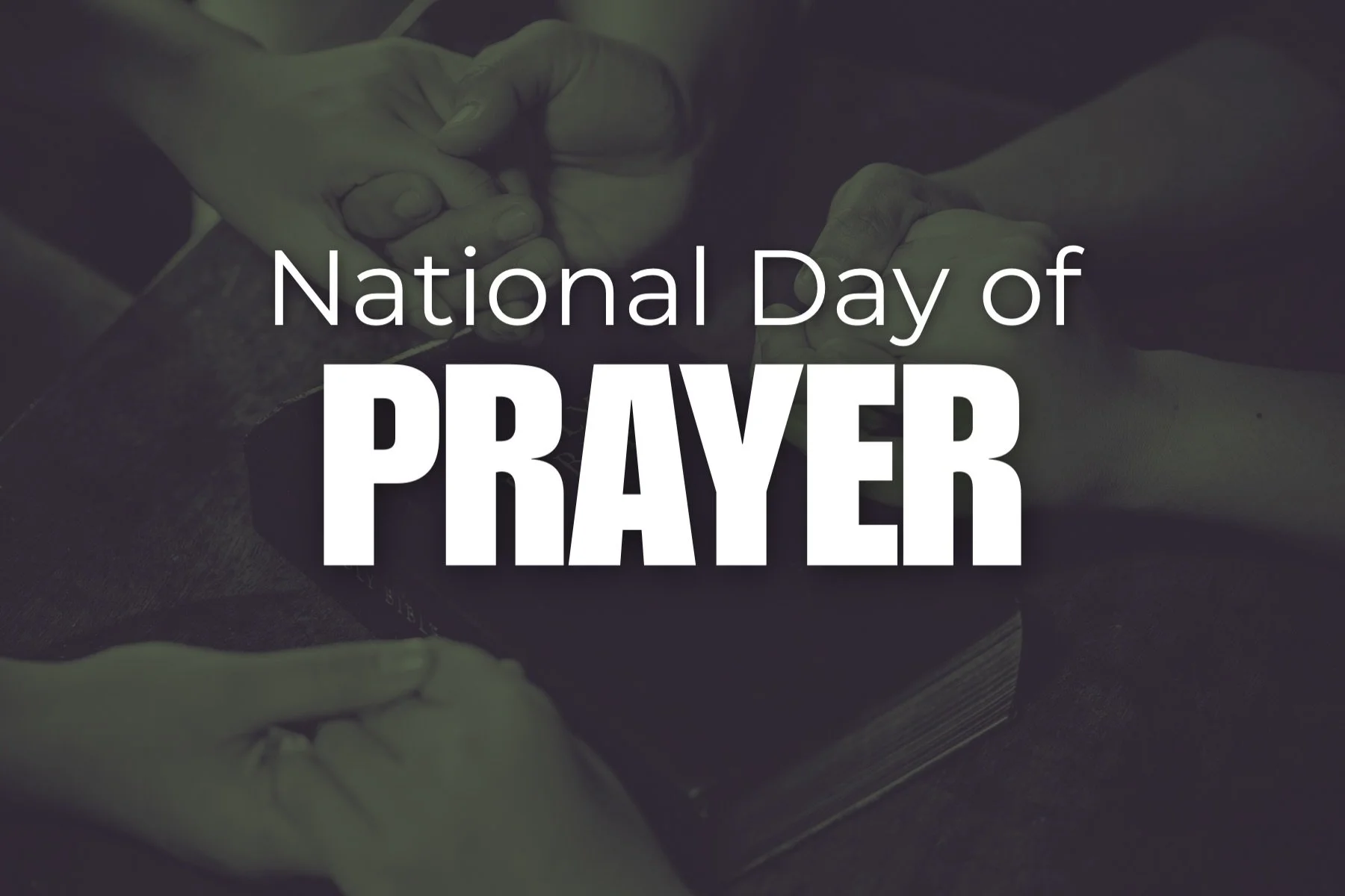Today is the National Day of Prayer! Join us tonight at 7PM as we go before our Father in Heaven together.