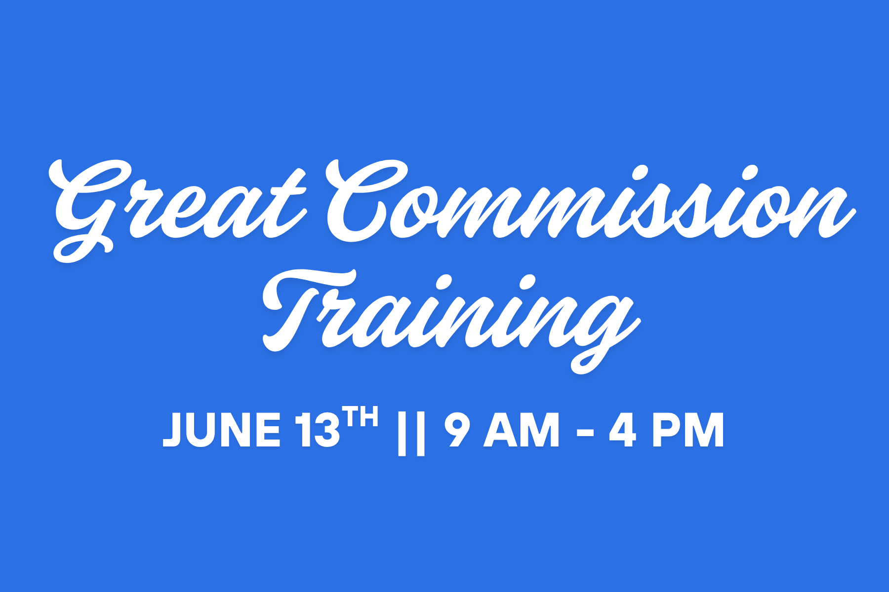 Great Commission Training