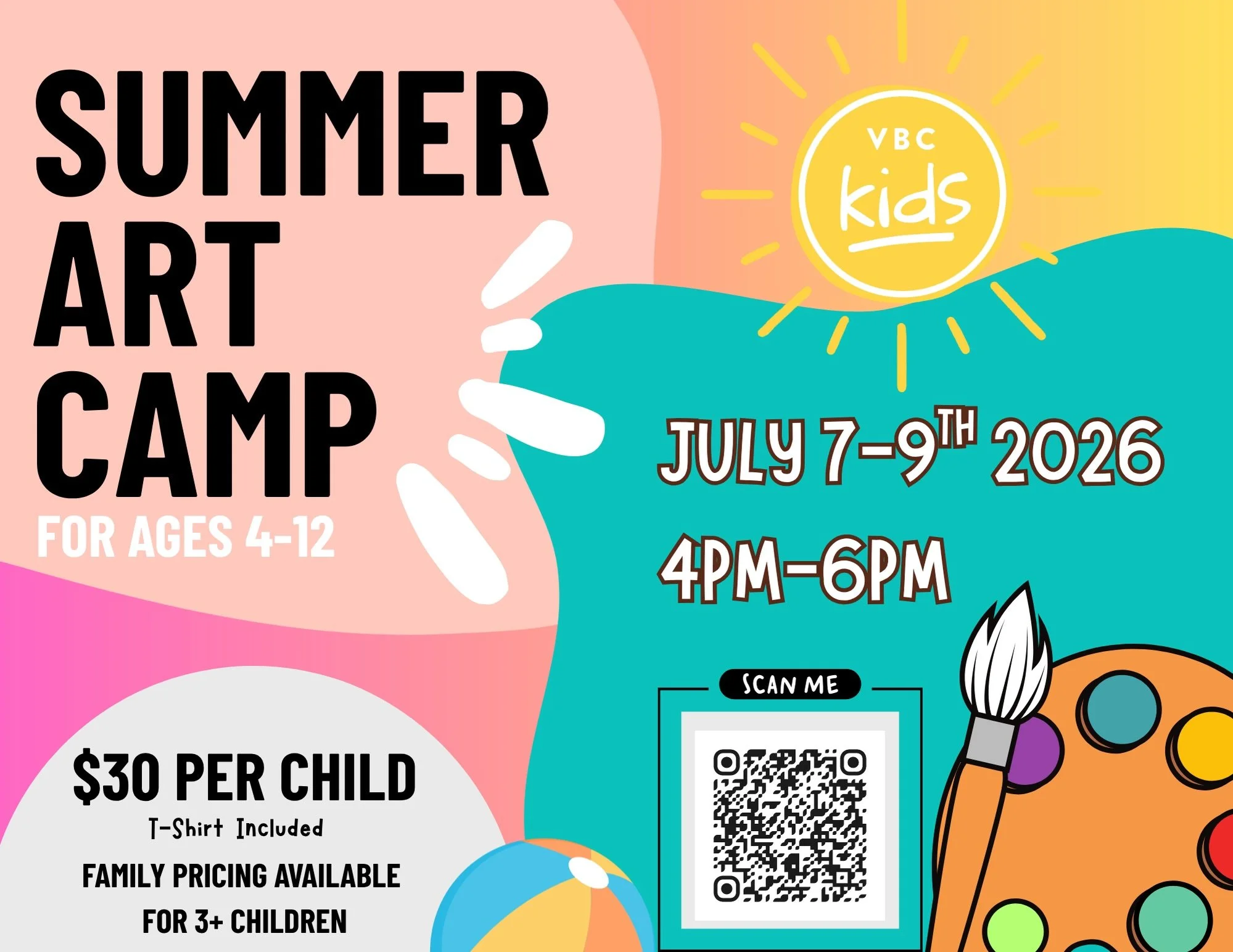 Get ready for 3 days full of meaningful fun by worshipping God together through art, songs, crafts, games and making a big deal about Jesus! We&rsquo;ll explore the nature of God and who He is. This is for ages 4-12. Registration is now open&ndash; s