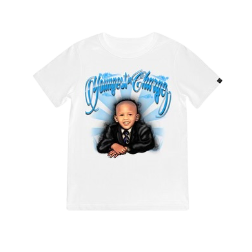 'YOUNGEST IN CHARGE' White Tee