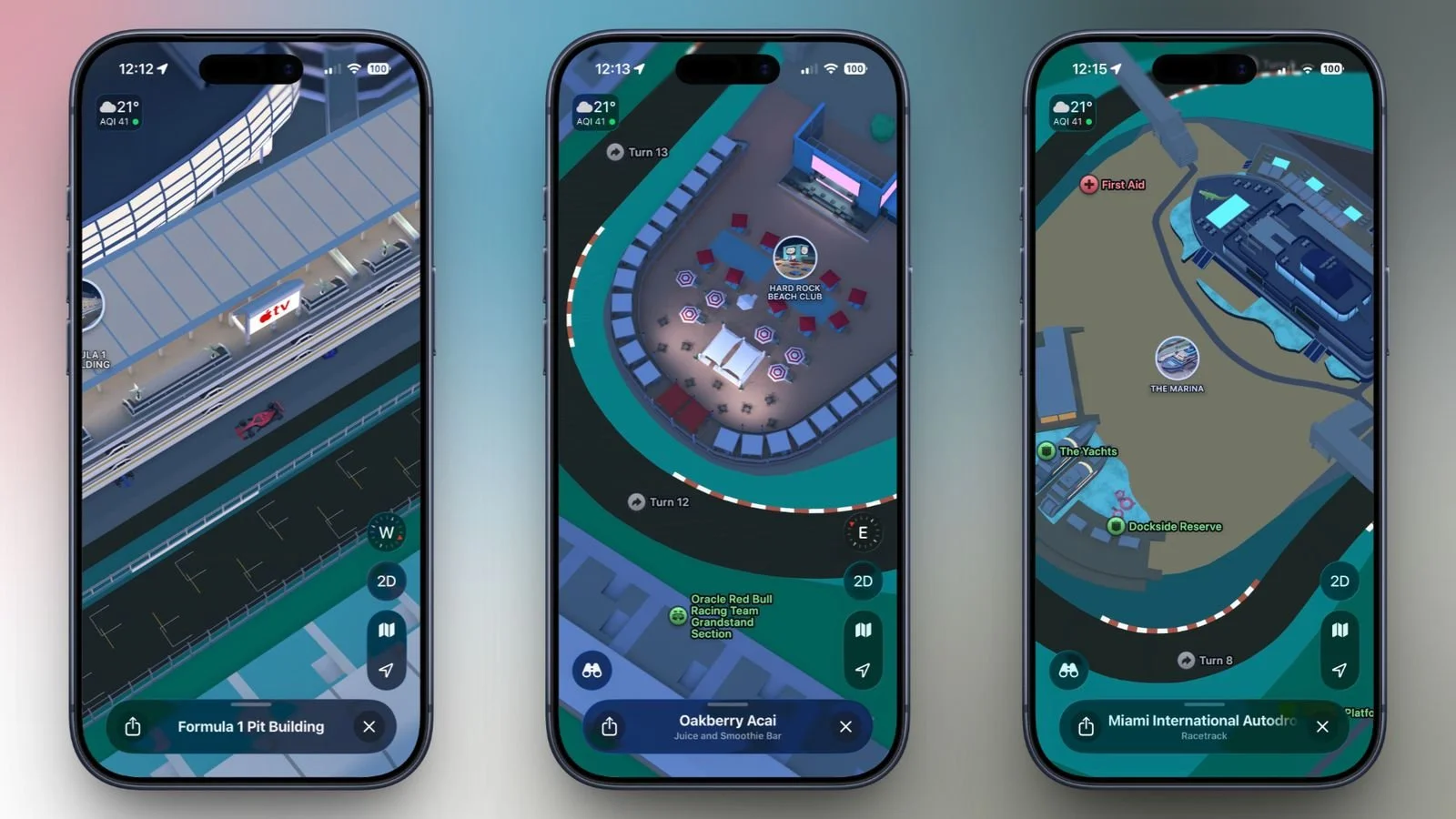 Apple Maps Goes Full Throttle on F1's Miami Grand Prix