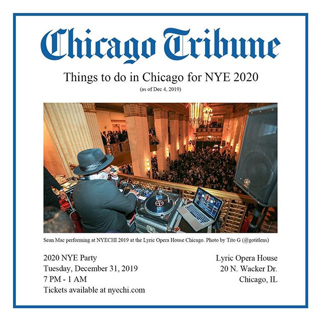 Our event was featured in the CHICAGO TRIBUNE. Hurry up and get your tickets ASAP! Used discount code CERES when purchasing you the ticket. Visit www.nyechi.com  POWERED BY COURVOISIER