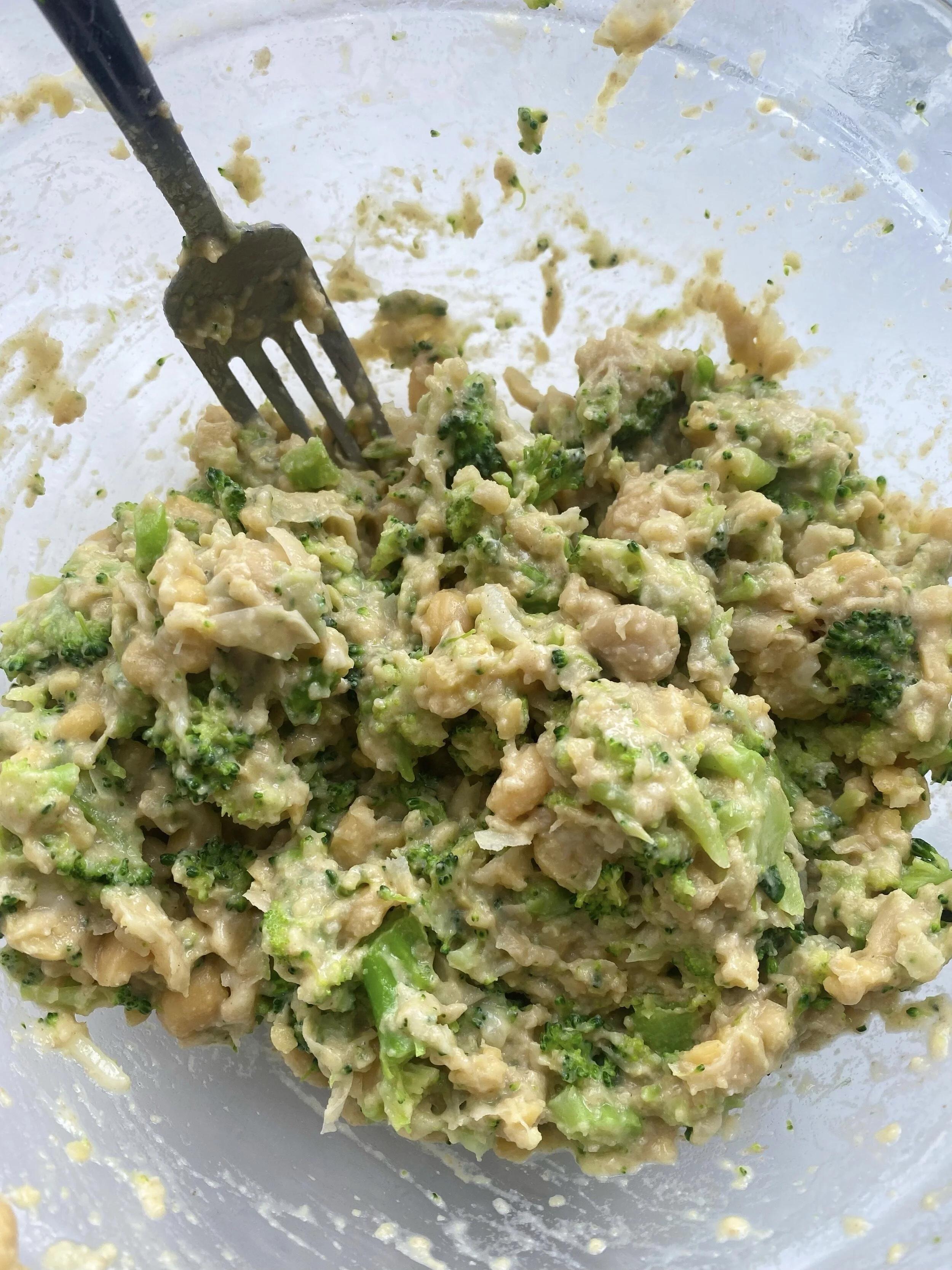 Cheesy Broccoli & Chickpea Fritters — Sammi Brondo NYC based