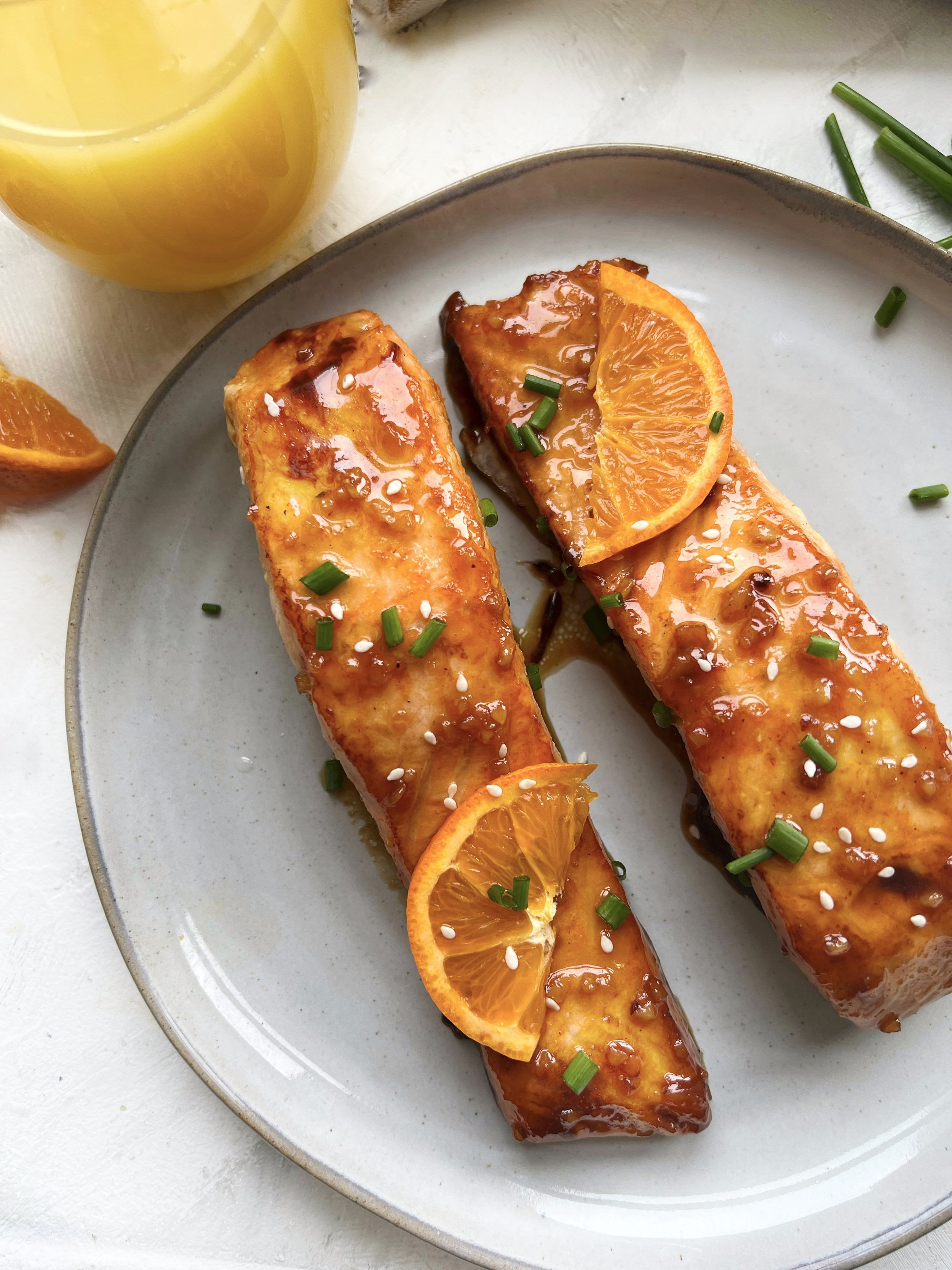 Honey Orange Juice Glazed Salmon featuring Florida Orange Juice — Sammi Brondo | NYC based Registered Dietitian Nutritionist