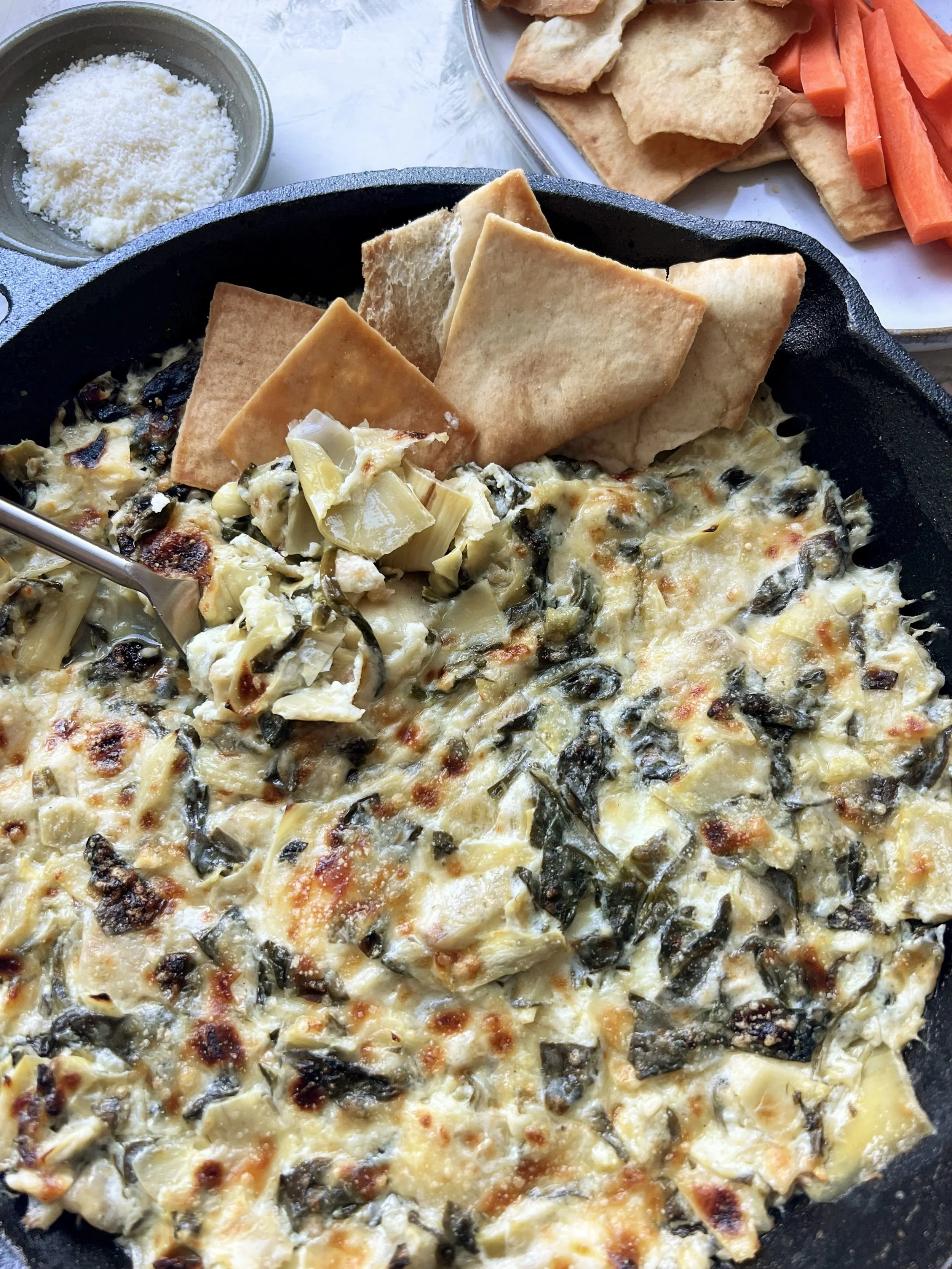 Baked Spinach & Artichoke Dip — Sammi Brondo NYC based Registered