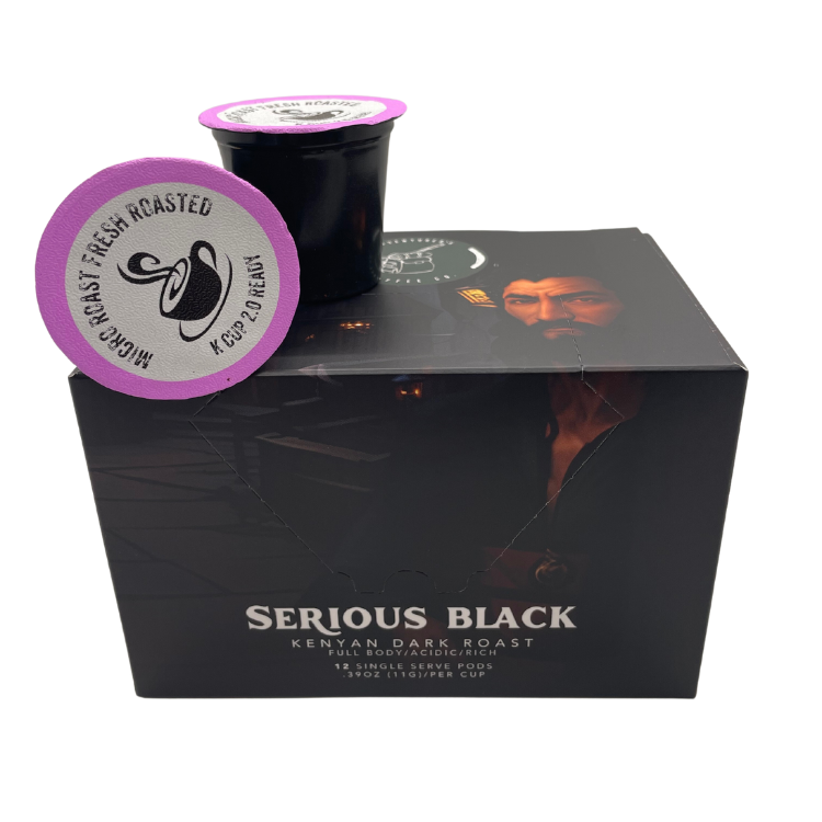 Serious Black 12 Count K-Cup  Adventurer's Coffee Co.