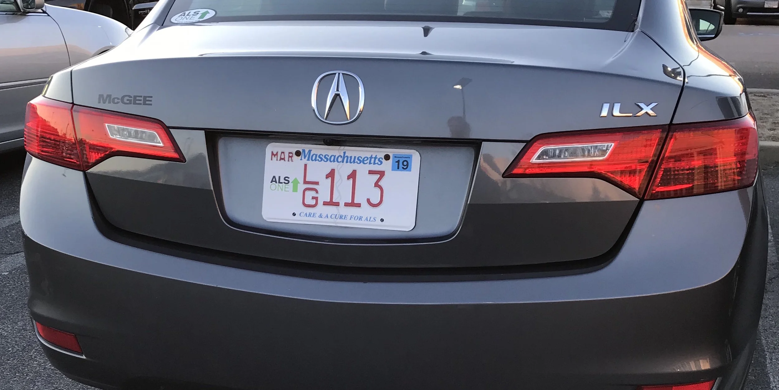 ALS ONE LICENSE PLATE