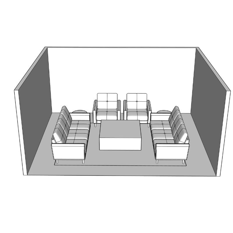 Immediately the room feels better, more intimate and conversational