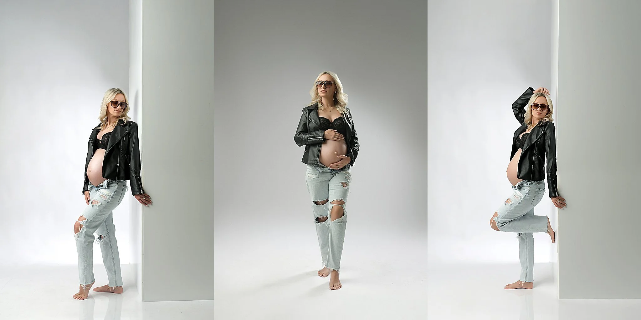 Maternity Photoshoot in studio Iowa Illinois best maternity photographer