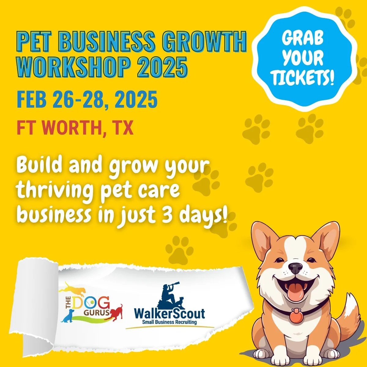 WalkerScout is honored to be associated with @thedoggurus. We encourage pet business owners in the #dallastexas #fortworthtexas area to explore a workshop that, in three days, can bring your #dogdaycare and #petboarding business to the next level!