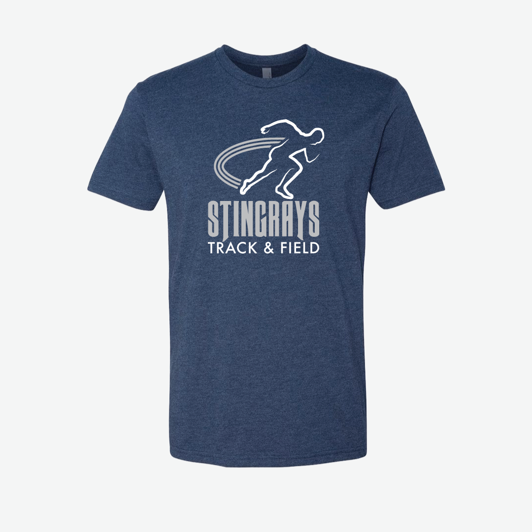 Stingrays Track and Field T-Shirt Navy Blue