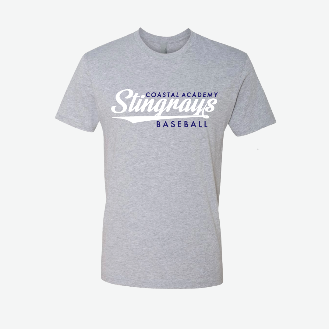 Stingrays Baseball T-Shirt Heather Gray