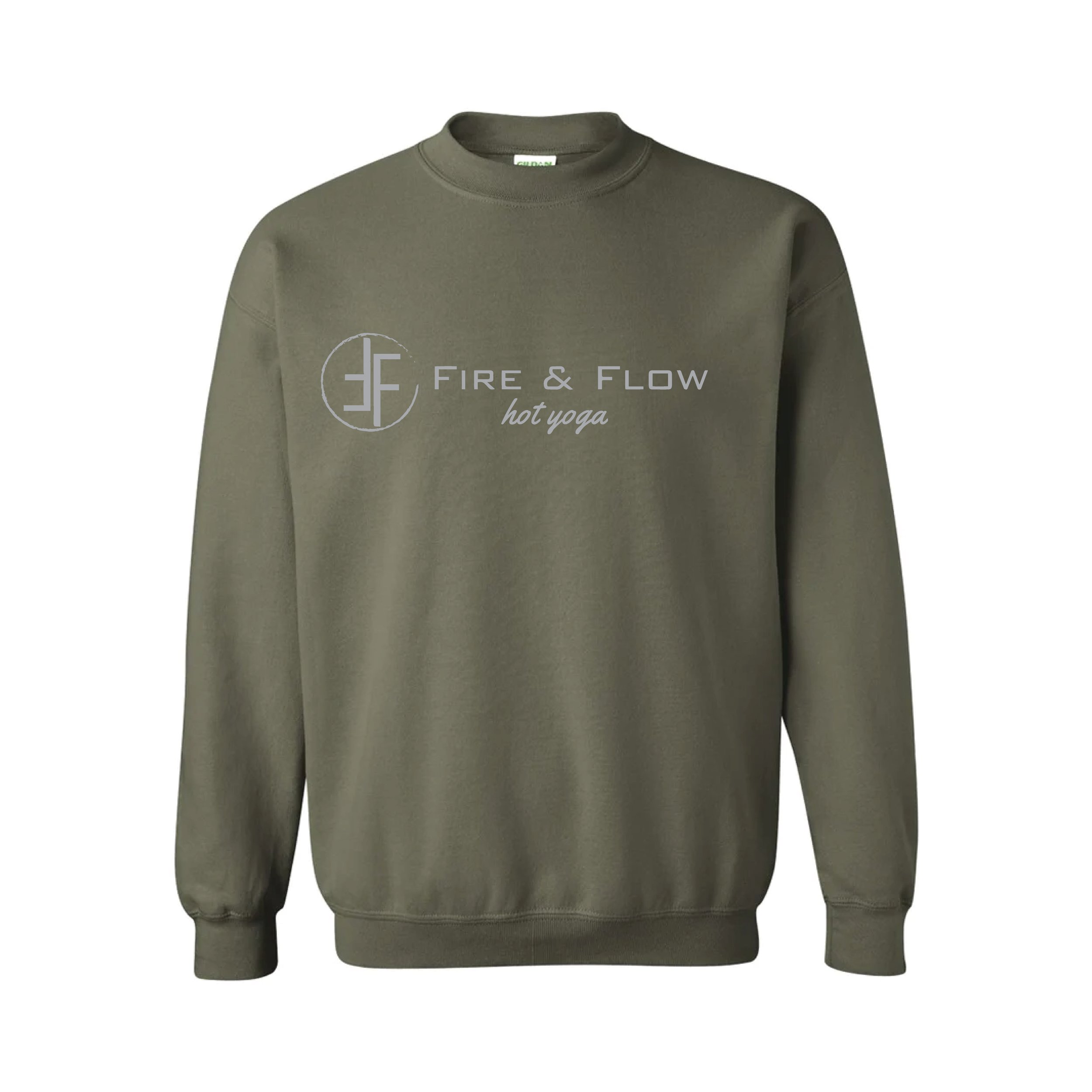 Fire Fam Unisex Crewneck Sweater Olive