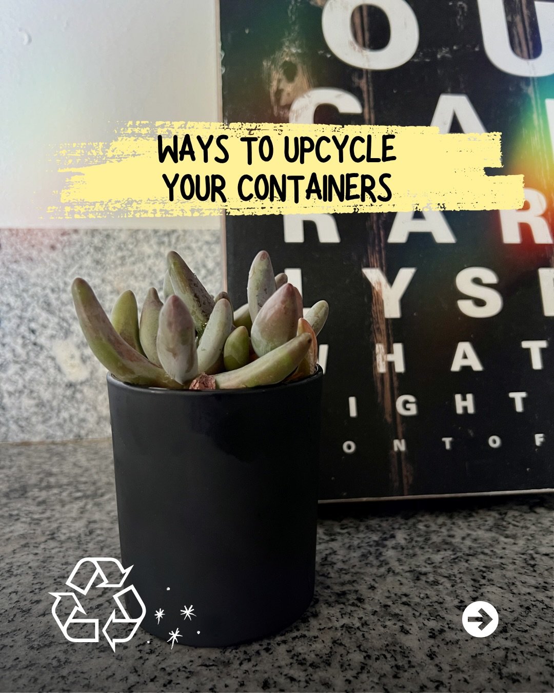 Every day should be Earth Day.🌎️💛 This month, we&rsquo;re all about finding new ways to love and reuse what we already have. Upcycling your containers is an easy way reduce what ends up in your local landfill. ⁠
⁠
#candlesofinstagram #earthday #upc