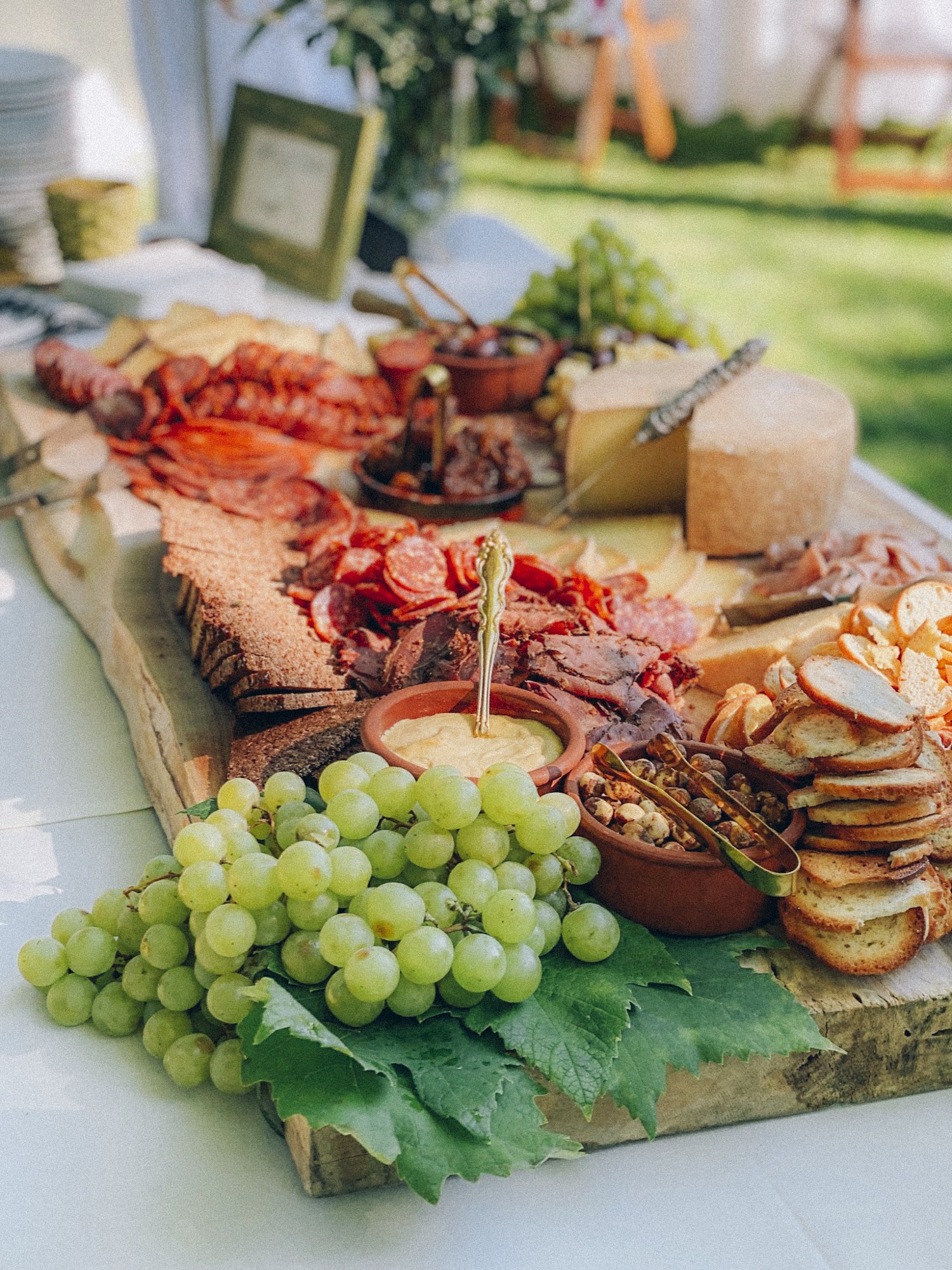 large grazing board display for wedding event in portland oregon