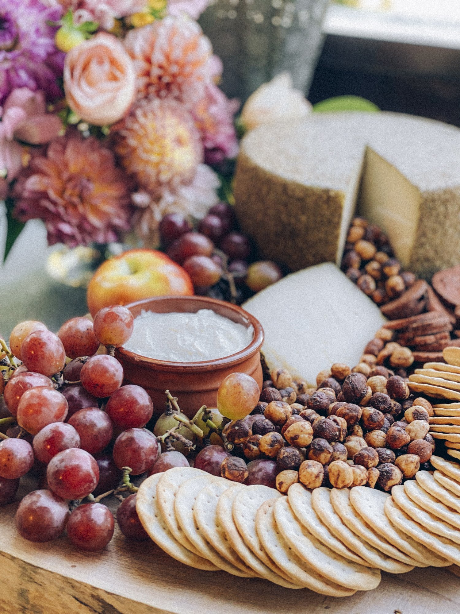 large grazing board display for wedding event in portland oregon