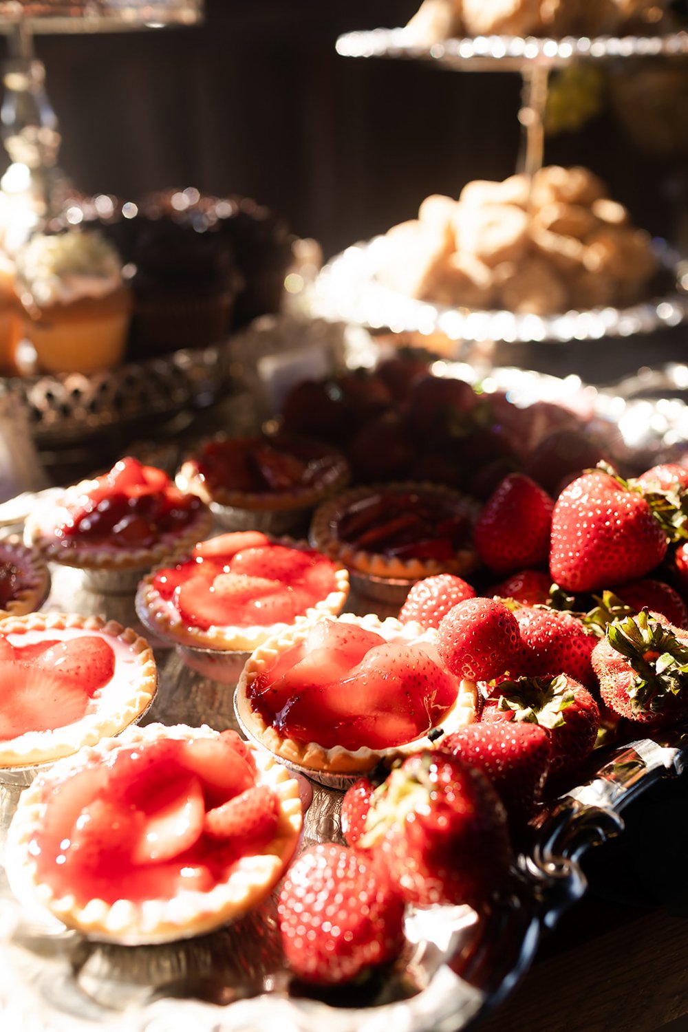 hand pies filled with fresh berries for wedding dessert bar