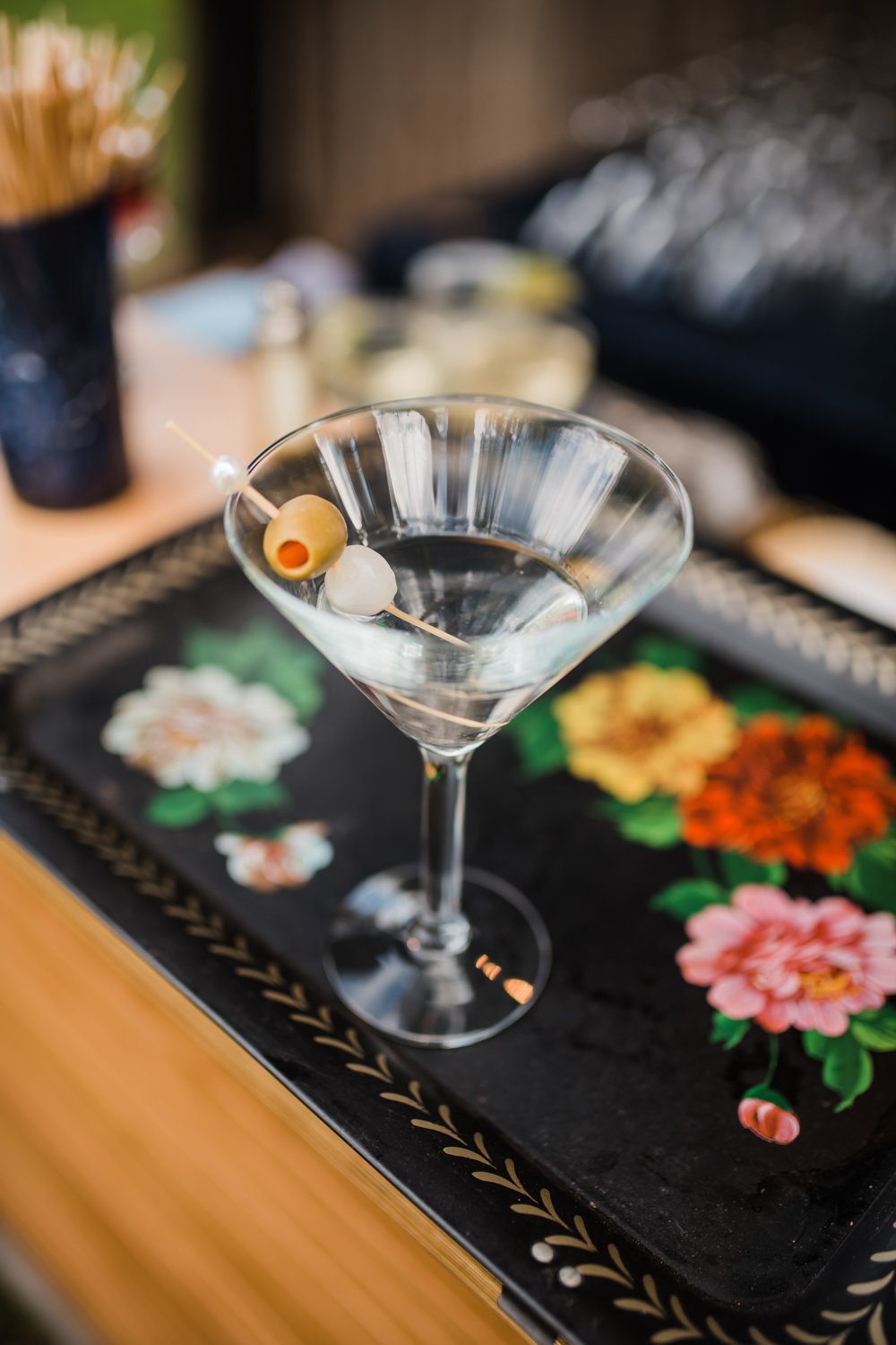 classic martini craft cocktail at wedding event in Portland Oregon