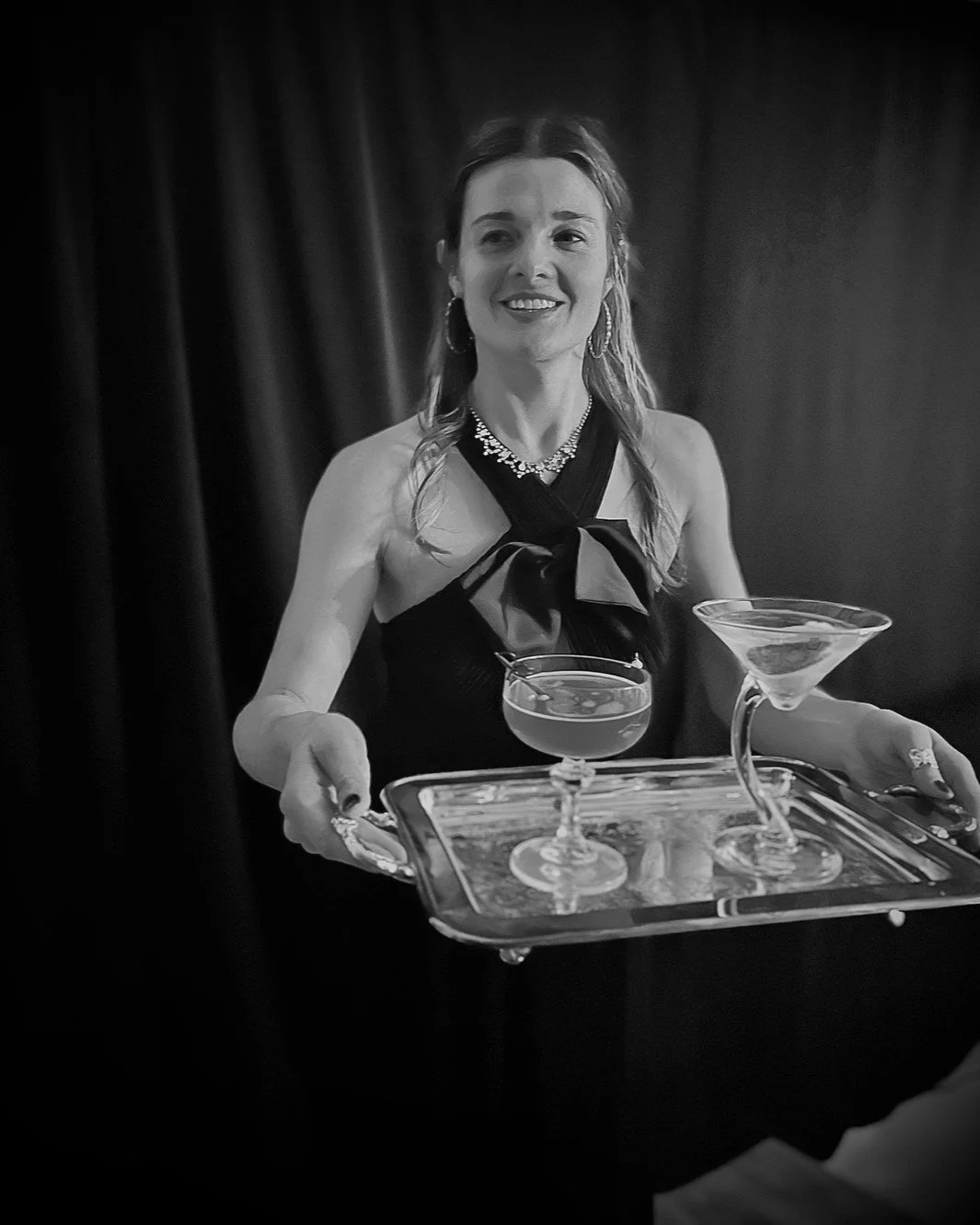 Lauren is always showing up with style, and usually with a tray full of joy. 🖤 

January can be a quieter month, but the gatherings don&rsquo;t have to stop. ✨ 

#january #portlandcatering