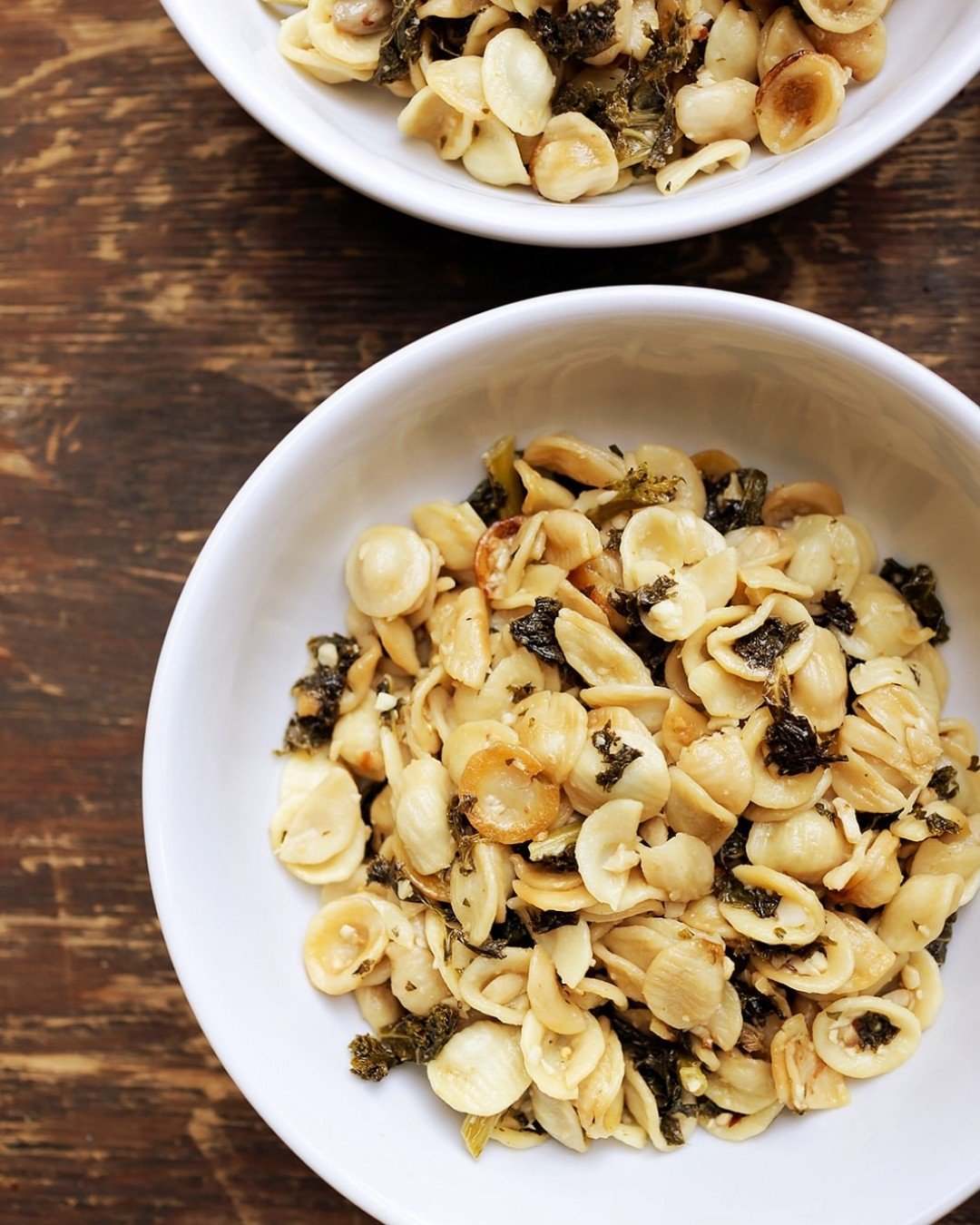 Orecchiette means &ldquo;little ears&rdquo; in Italian, and honestly, they&rsquo;ve been doing the most since childhood mac and cheese days. 

Still the perfect shape for catching all the good bits. Crispy kale, golden garlic, whatever you&rsquo;re c
