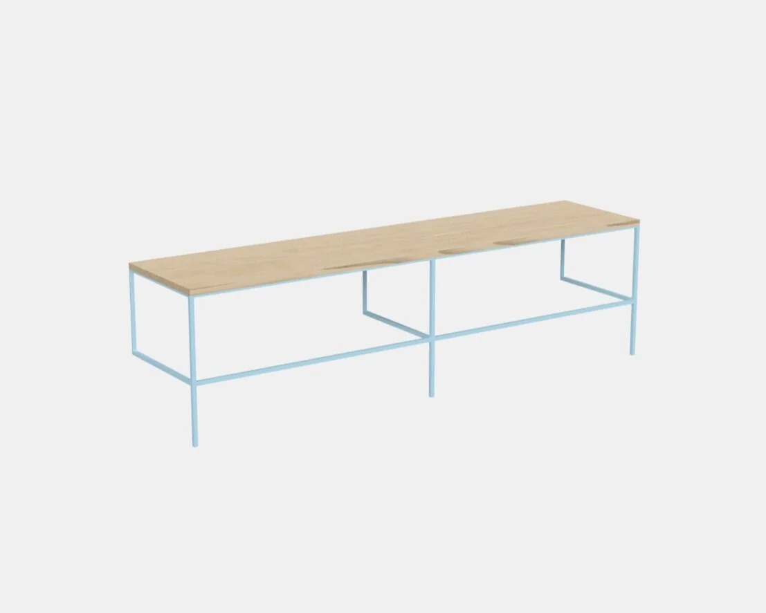 Basics Built-in Bench 6' wide x 18" tall x 15" deep