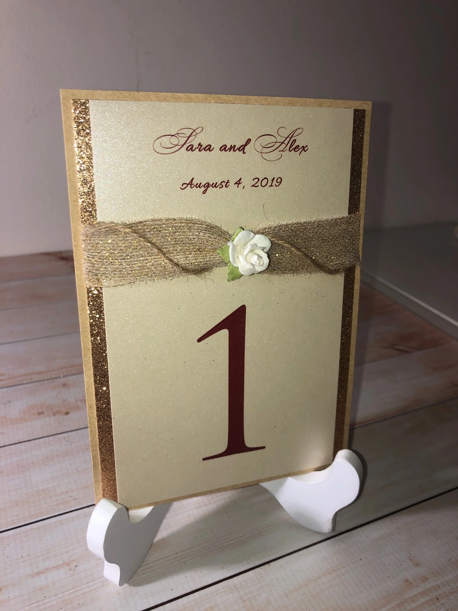 Place Cards, and Table Numbers Package 