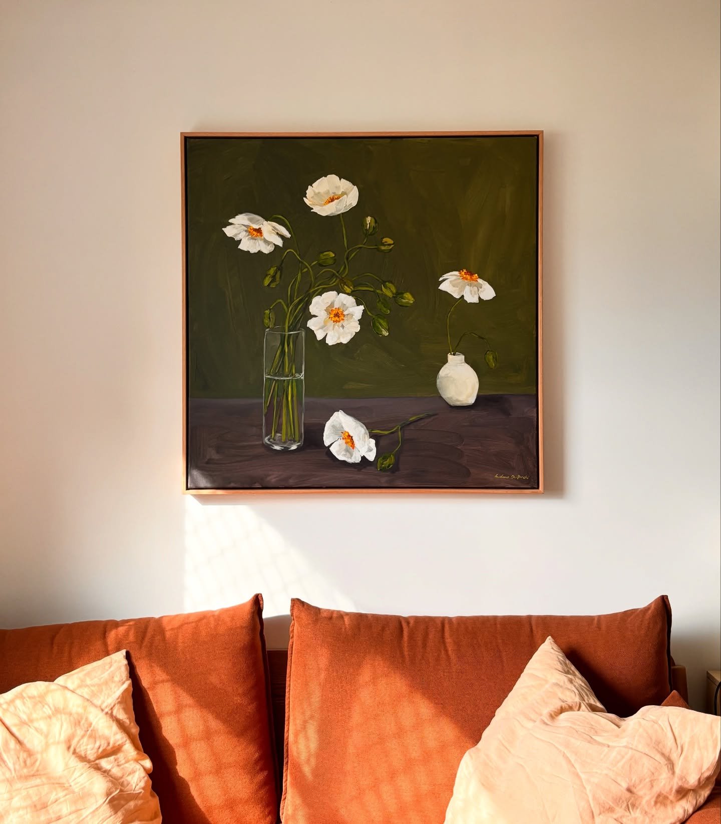 I just had to share this gorgeous photo a beautiful collector just sent me. 

She purchased an original in my Nov Sale and I&rsquo;m so thrilled at how good ot looks on her walls! It was made to be there. ☺️

I&rsquo;m floating on all the happy feels