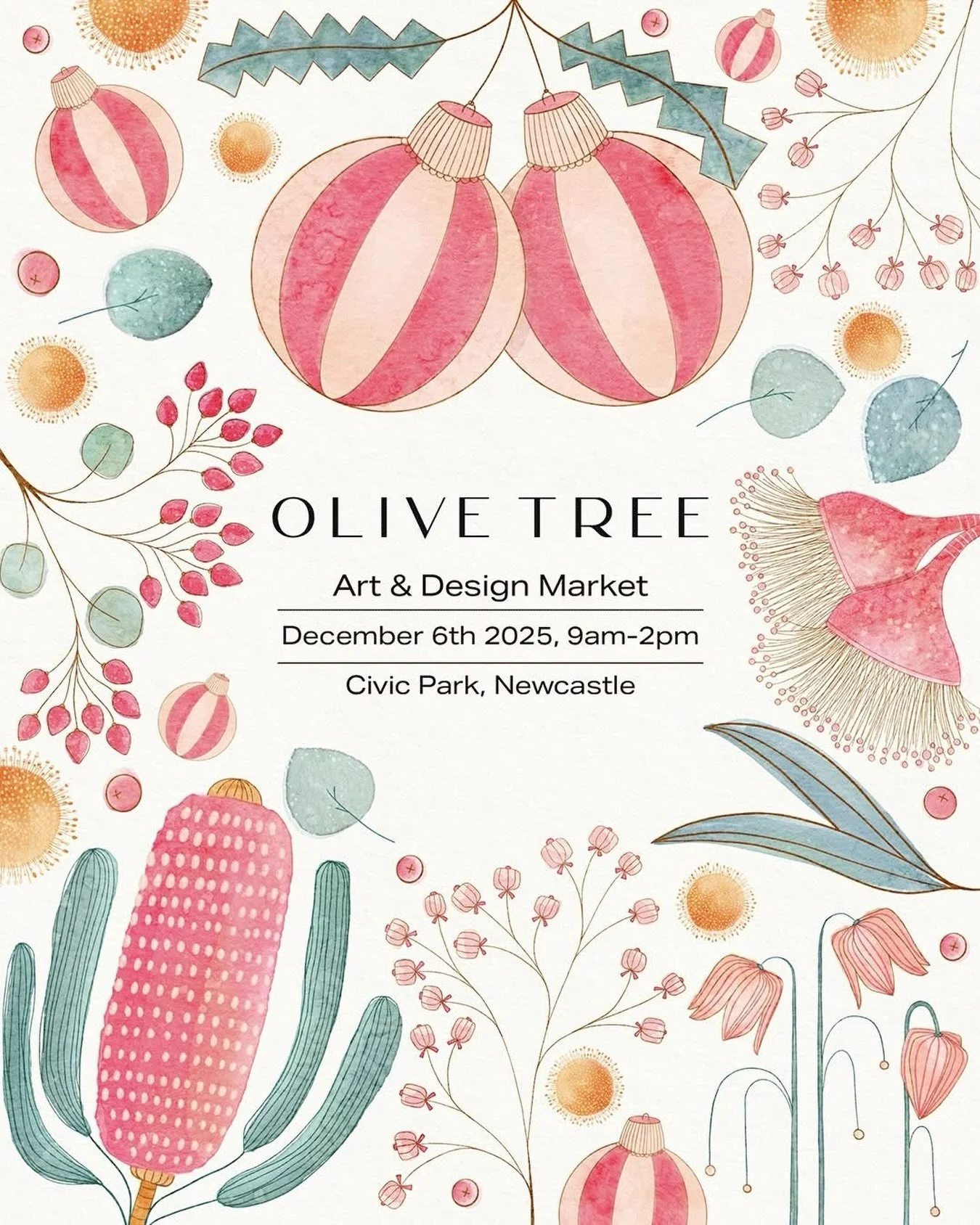 Who is coming to see me Saturday at the @olivetreemarket ??

I&rsquo;m bringing so much goodness! Come and pick up your mini original artwork, print or pj&rsquo;s for all those Christmas presents in your list. 🩷🩷🩷