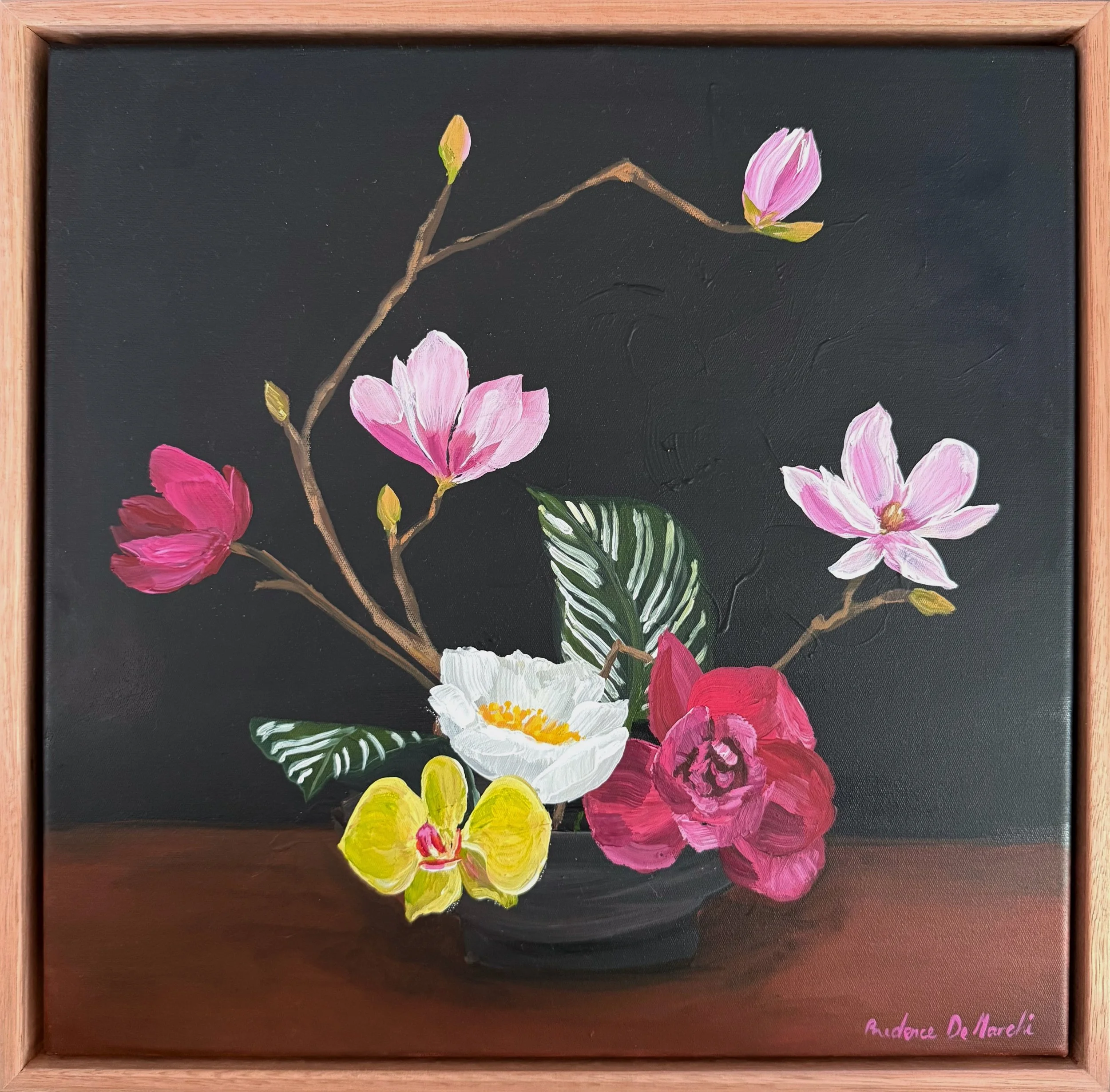 Reaching Out | Floral Abstract Original Artwork