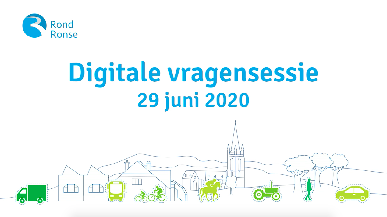 Team Rond Ronse organiseert digitale vragensessie over scopingnota