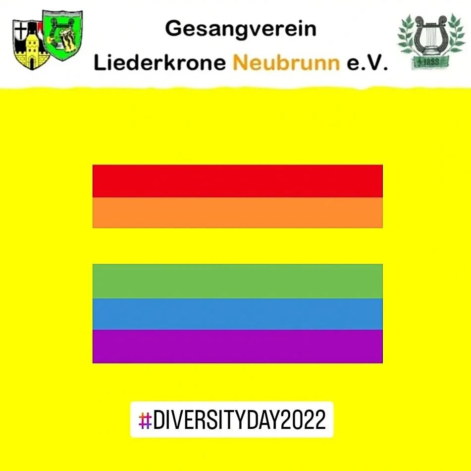 🏳️&zwj;🌈 Heute ist Diversity-Tag !

🎉 Auch wir m&ouml;chten die Vielfalt feiern, denn Vielfalt ist wertvoll! 

💡 Vielfalt sorgt f&uuml;r mehr Kreativit&auml;t und bringt uns weiter - nicht nur unsere Gesellschaft ist bunt, sondern auch unsere Ver