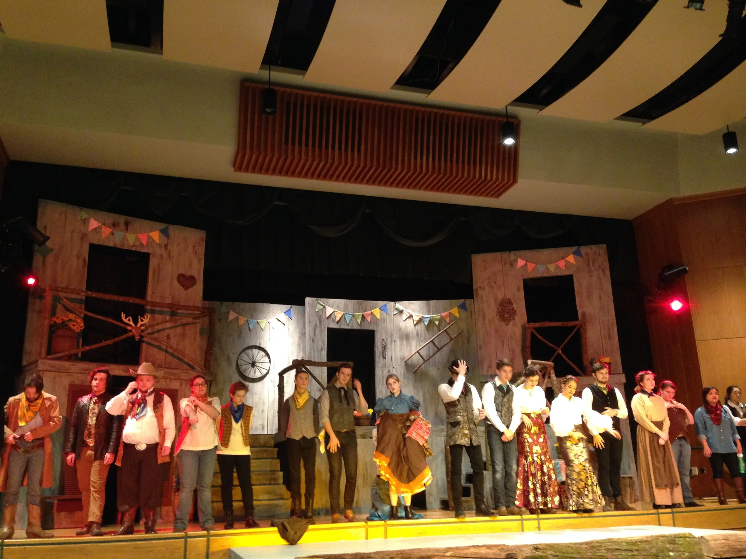 Opening night jitters, before the curtain goes up