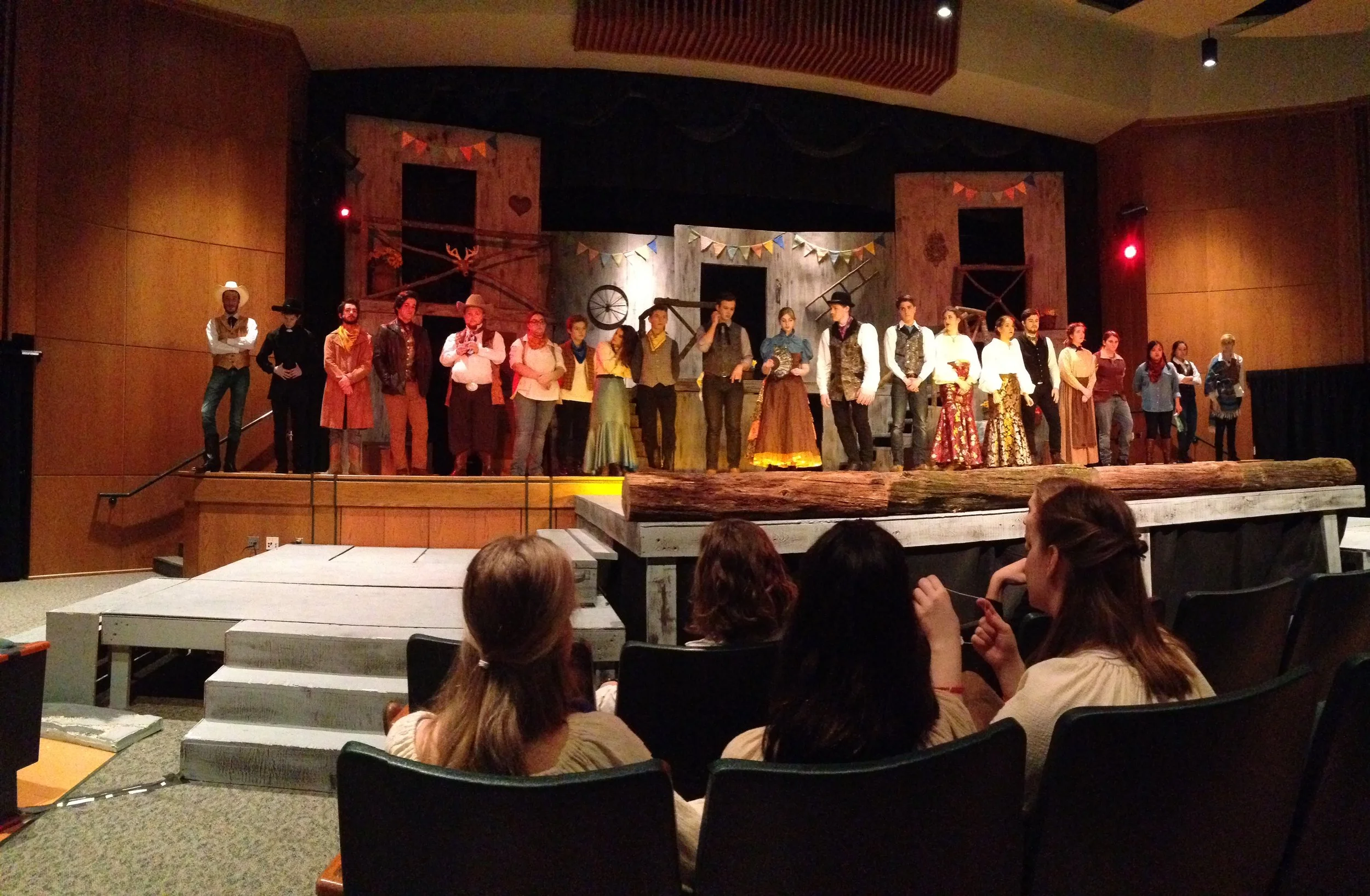 Panoramic shot of the cast
