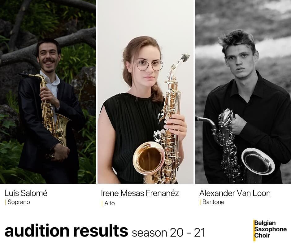 🎷 A warm welcome to the Belgian Saxophone Choir - BSC to Lu&iacute;s Salom&eacute; (PT), Irene Mesas (SP) and Alexander Van Loon (BE)!

On August 22nd, after more than 2 hours of judging, our jury of peers and board members reached a verdict. The au