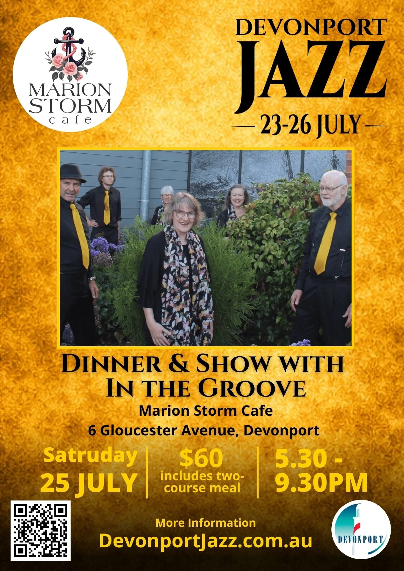 Devonport Jazz Festival - Dinner &amp; Show