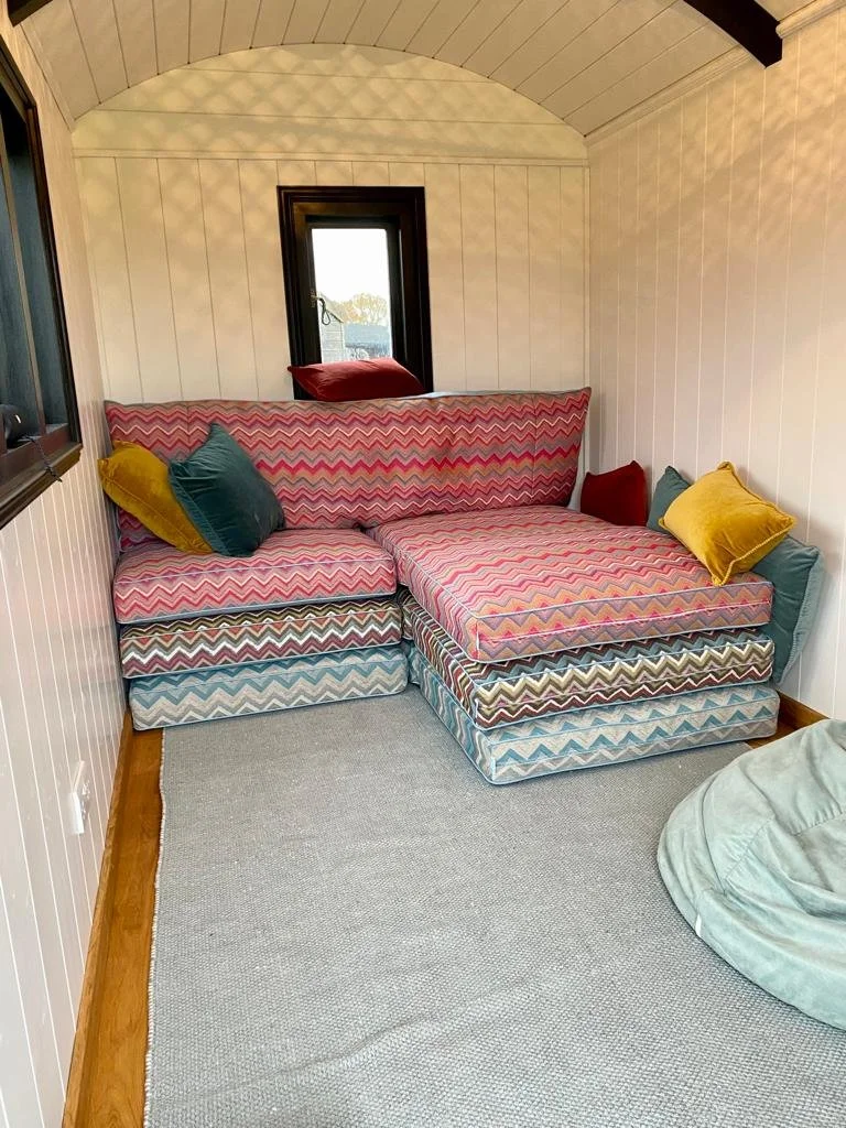 Shepherd hut cushions