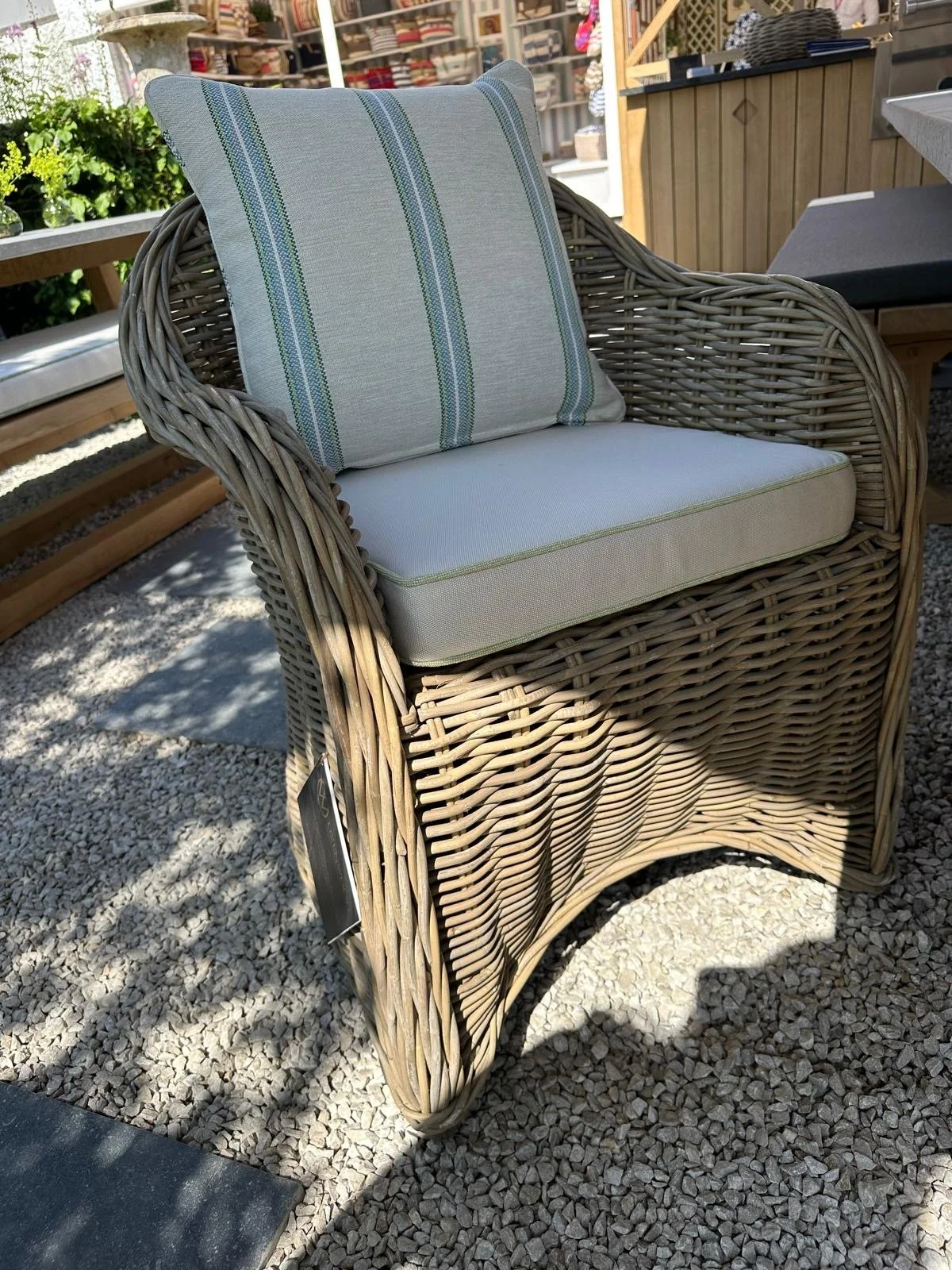 RHS Chelsea Flower show rattan chair