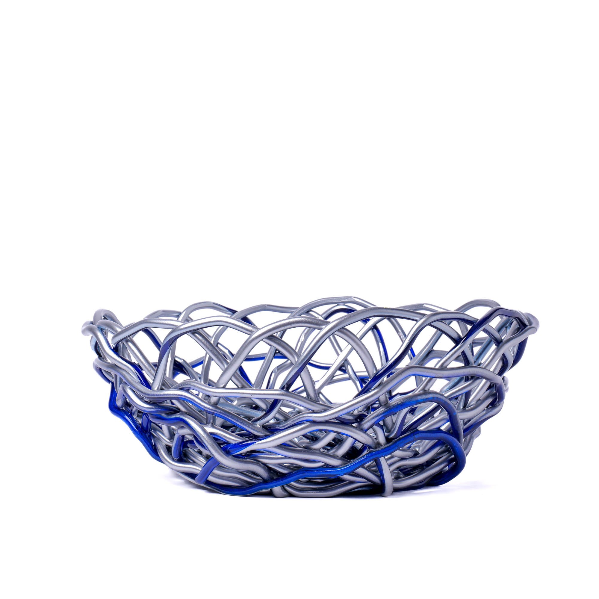 Tutti Frutti II Basket L - Matt Blue, Silver