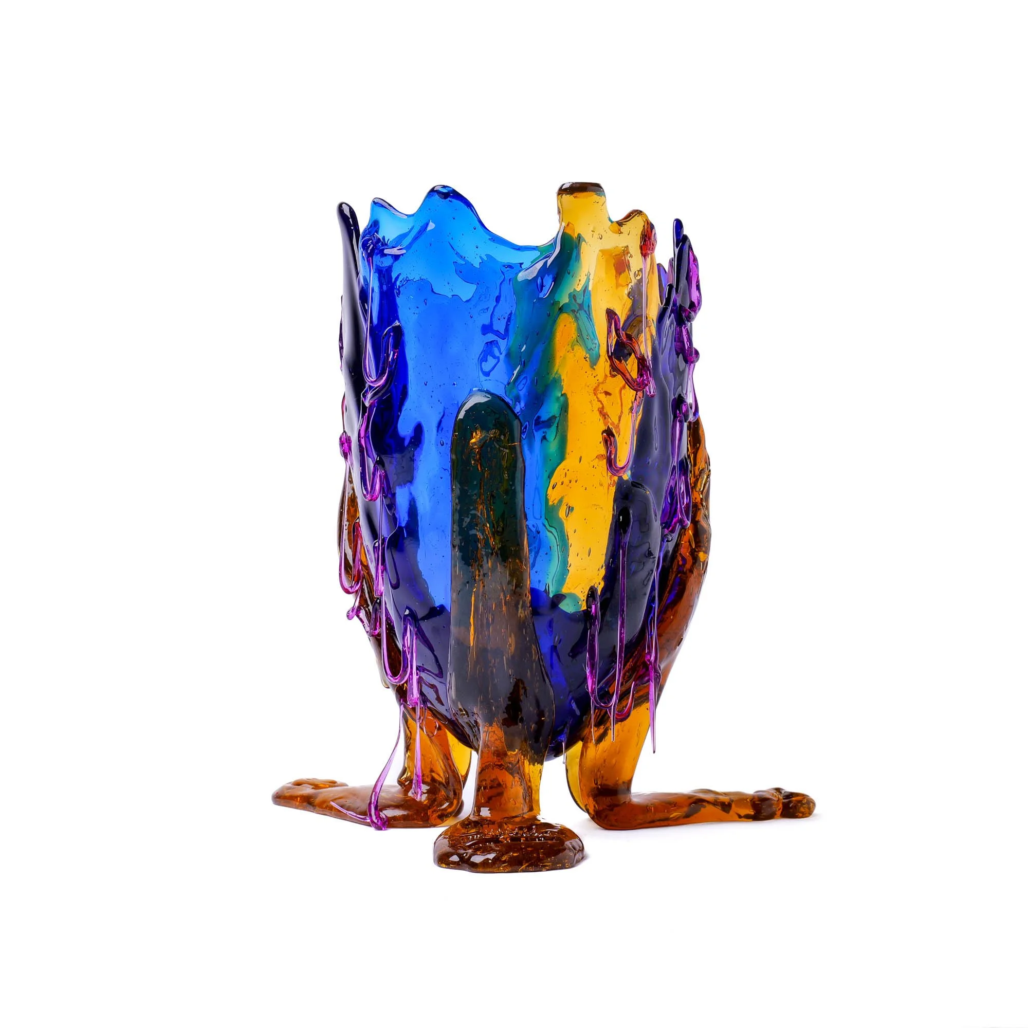 Clear Special Vase Extra Colour L - Clear Light Blue, Amber, Blue, Clear Fuchsia
