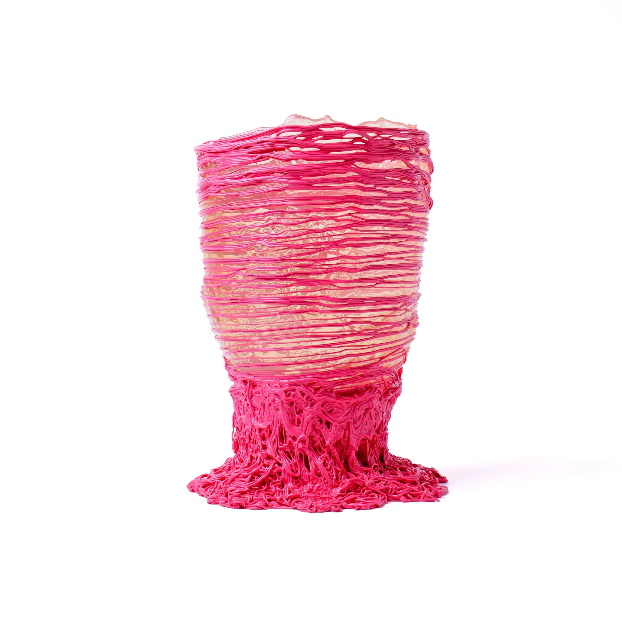 Spaghetti L - Clear Light Ruby, Fuchsia