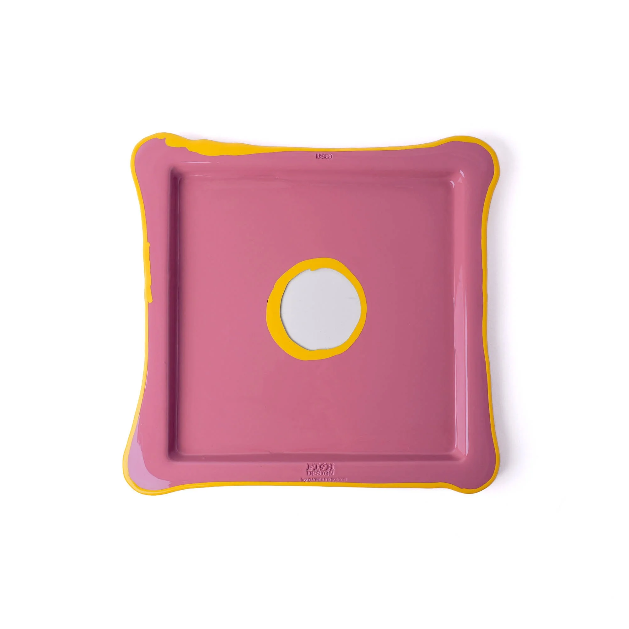 Try Tray Square - Mauve, Pastel Yellow