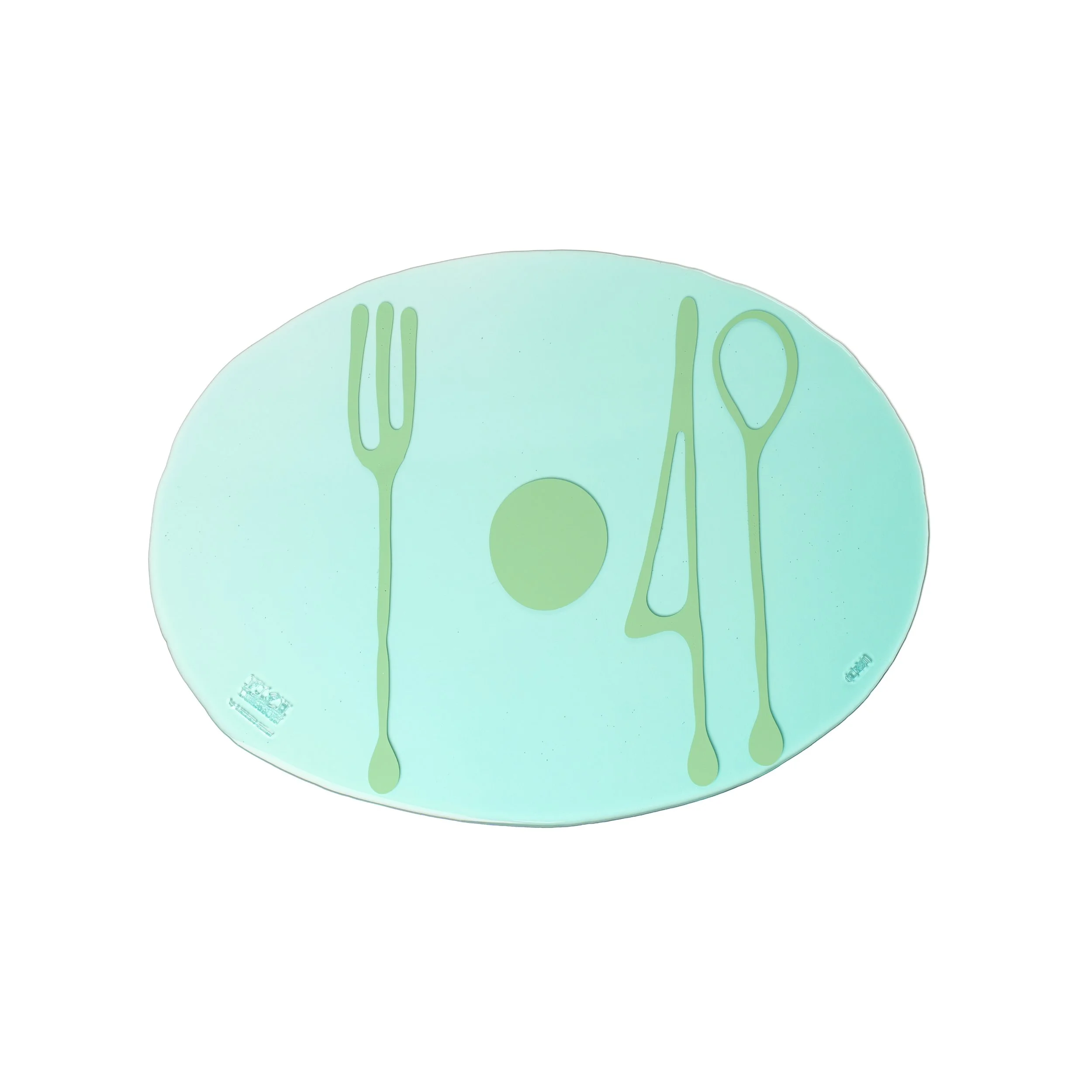 Table-Mates - Clear Aqua, Dark Mint