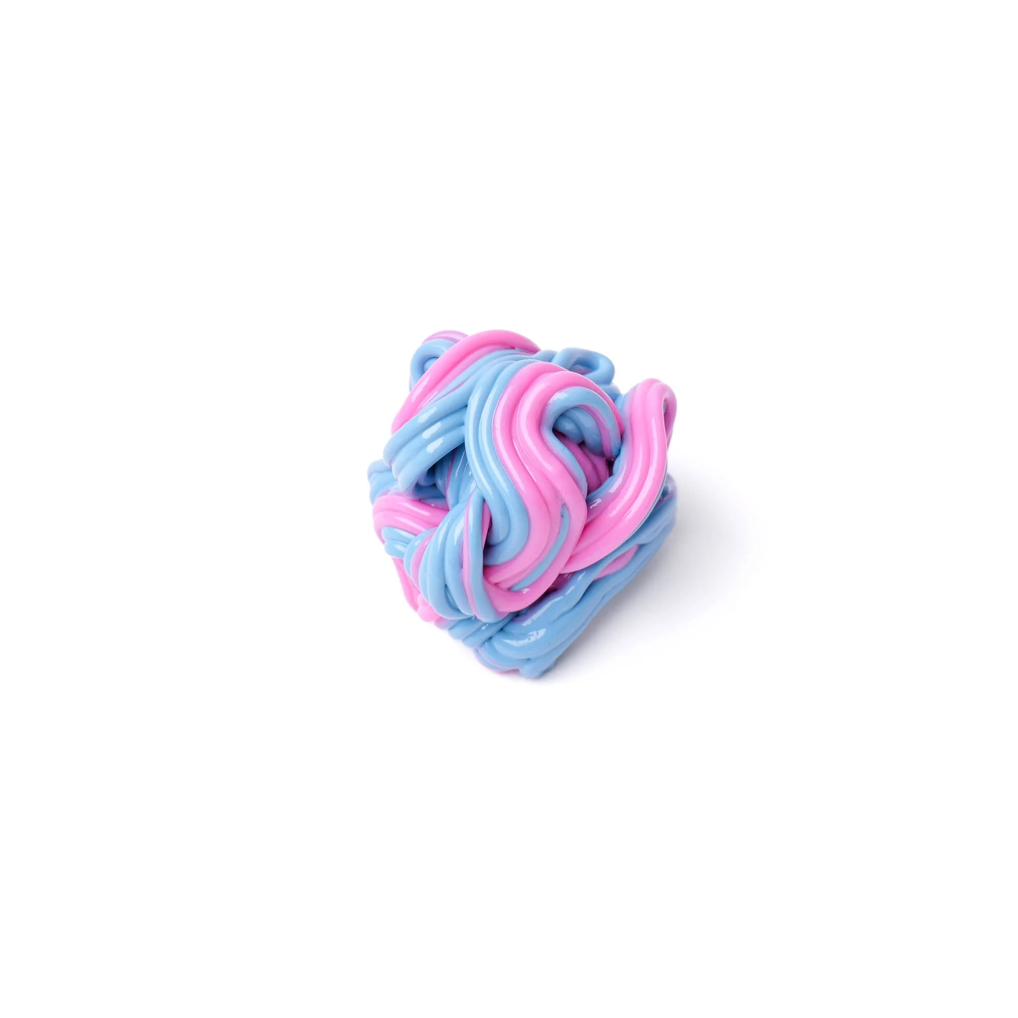 Spaghetti Ring - Matt Pastel Blue, Pink