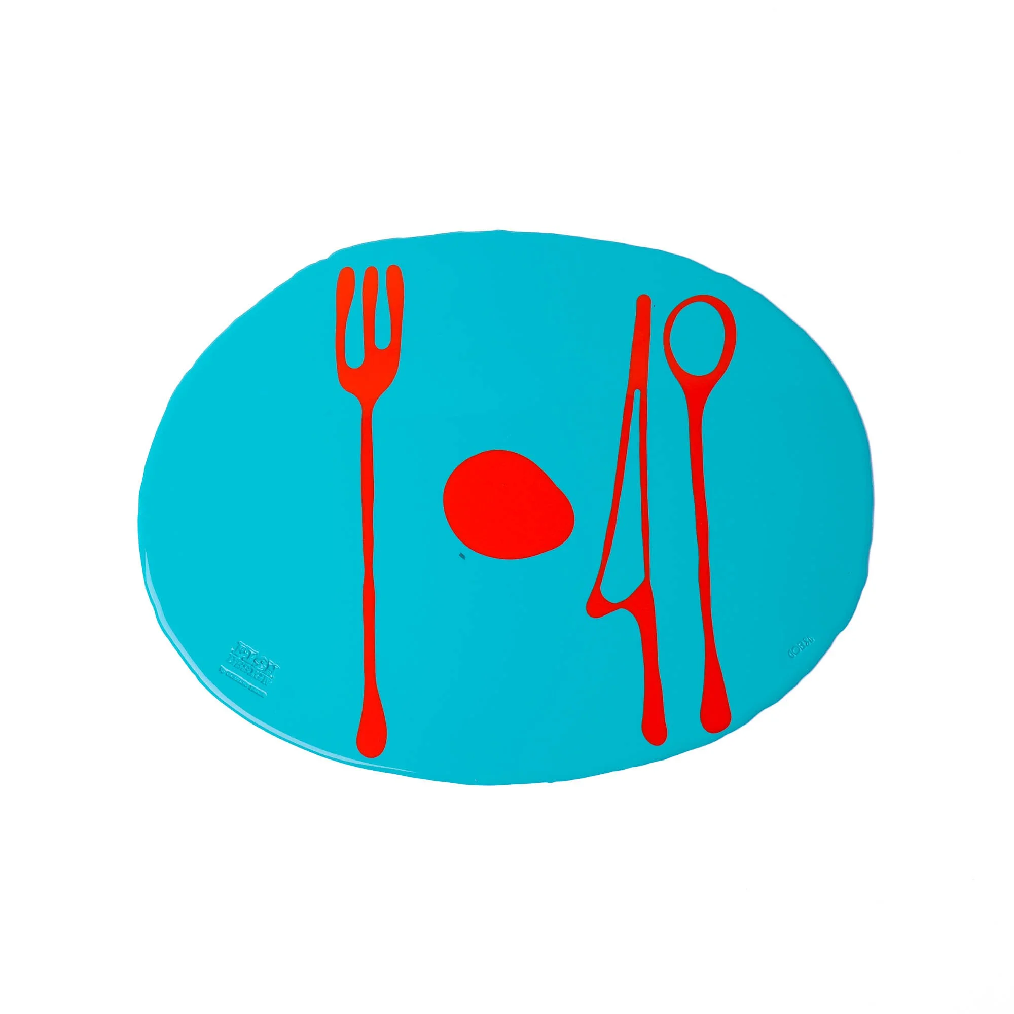 Table-Mates Placemat - Matt Turquoise, Coral
