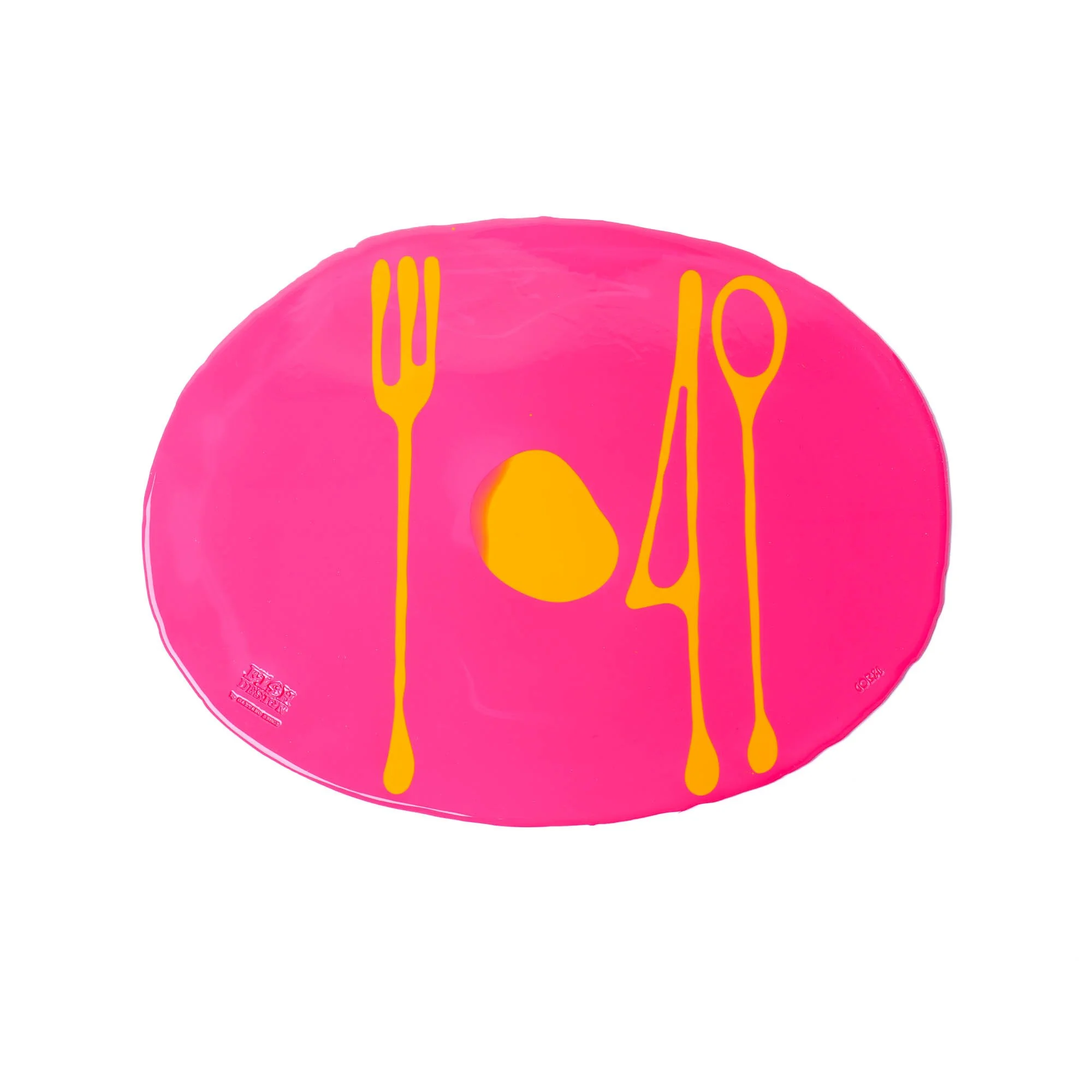 Table-Mates Placemat - Matt Fuchsia, Yellow 3