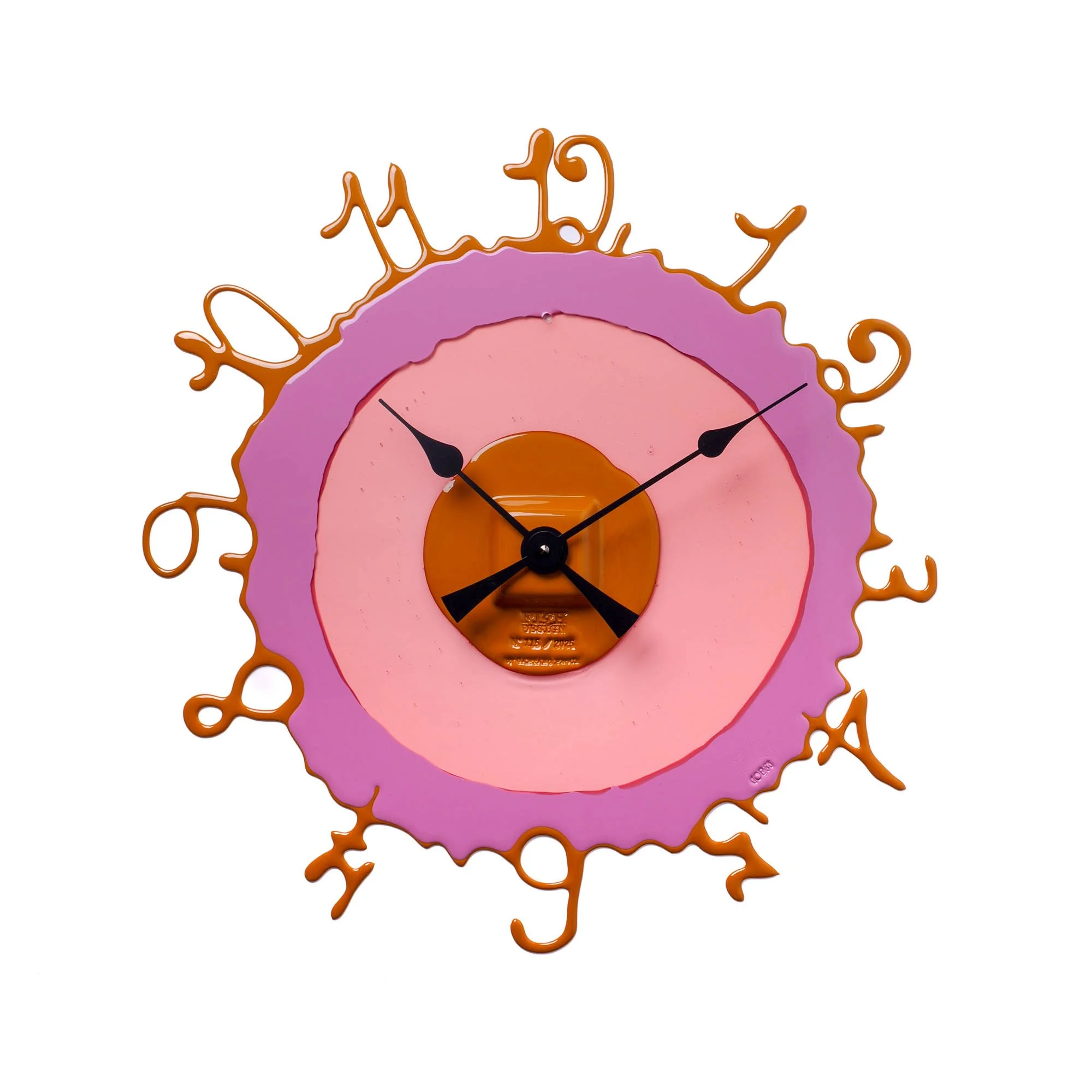 Round The Clock - Ochre, Mauve, Clear Light Ruby